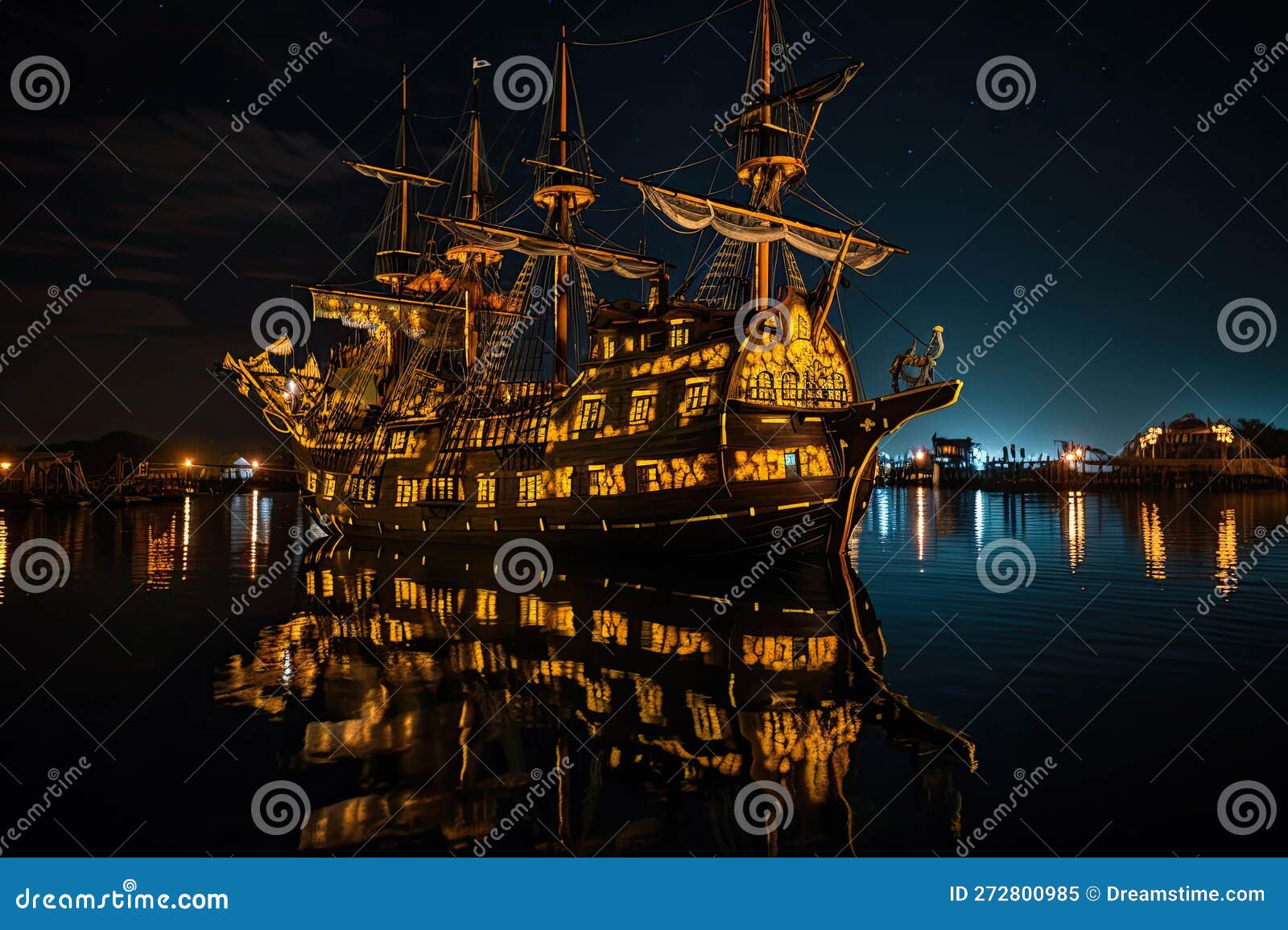Piratenschiffe stock abbildung. Illustration von pirat - 272800985