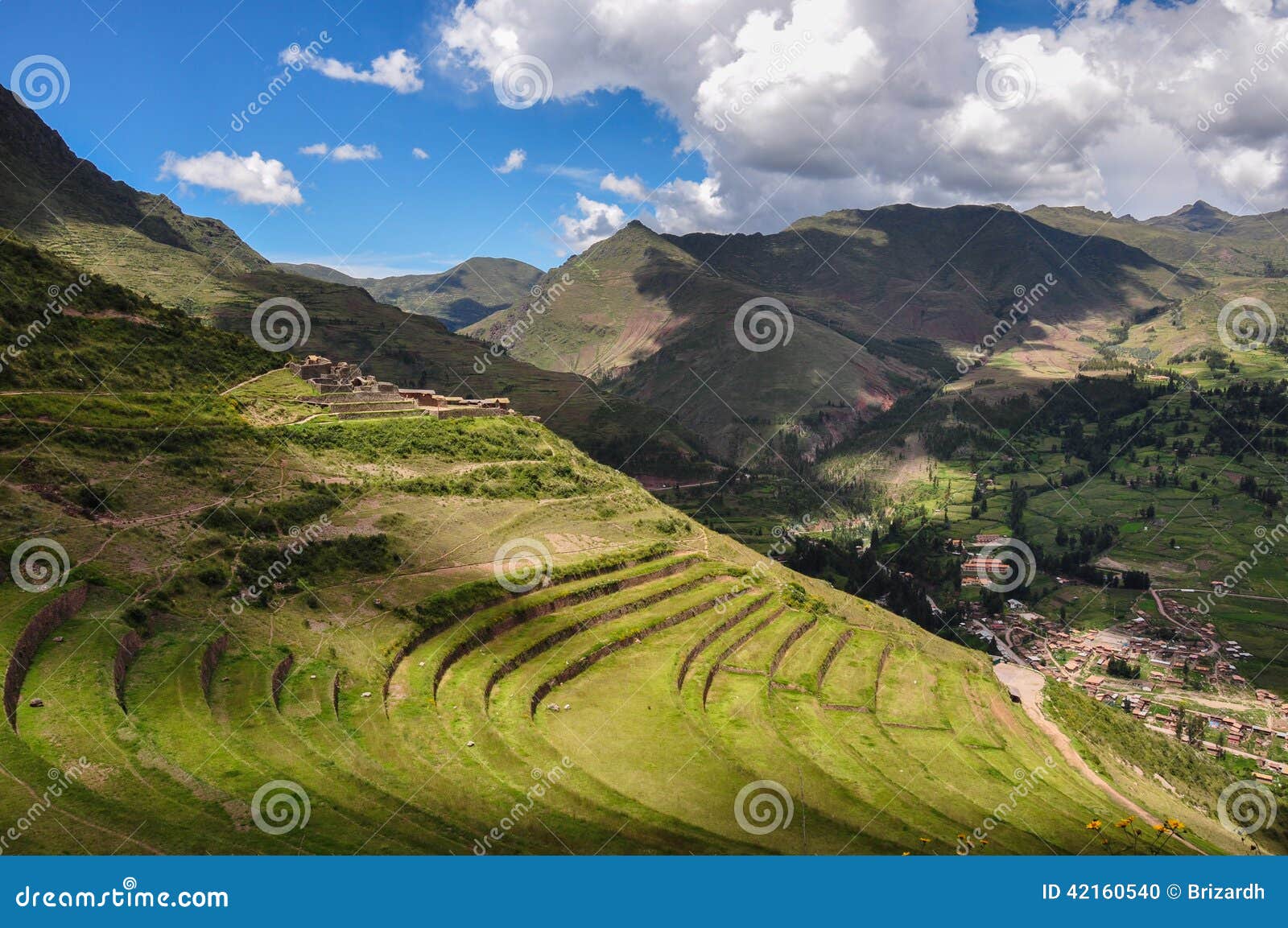 pisac incas ruins, sacred valley, peru