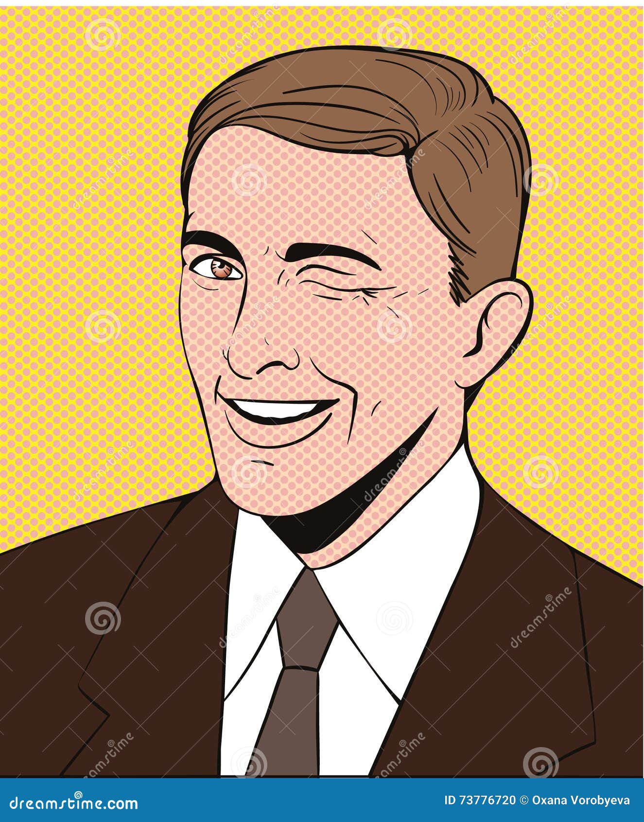 Piscadela Dos Homens Do Sorriso Ilustração Stock - Ilustração de macho,  cartoon: 73776720, image size:1325x1690