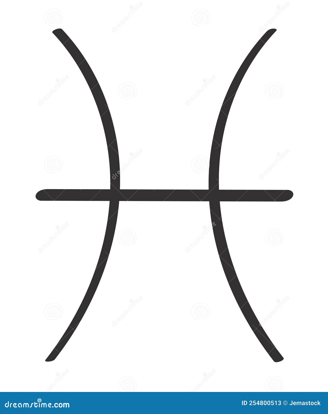 Pisces Zodiac Sign Astrology Stock Vector Illustration of month