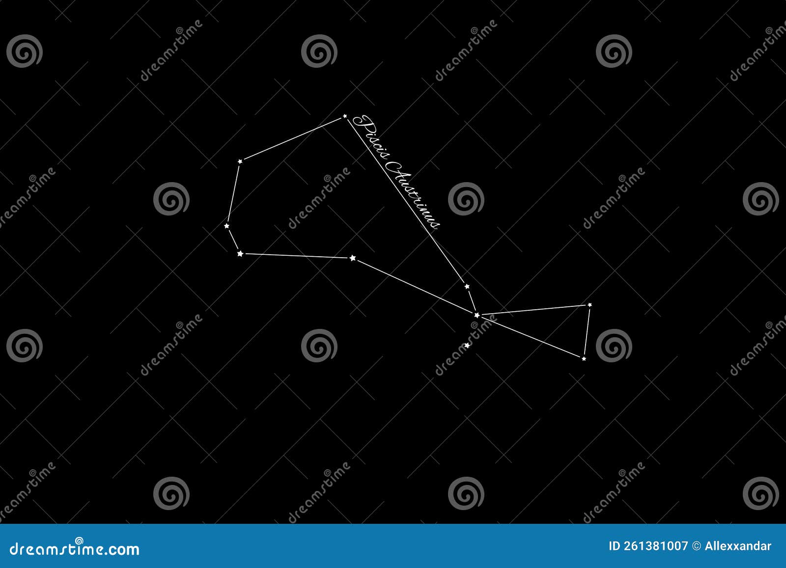 piscis austrinus constellation, cluster of stars, southern fish constellation