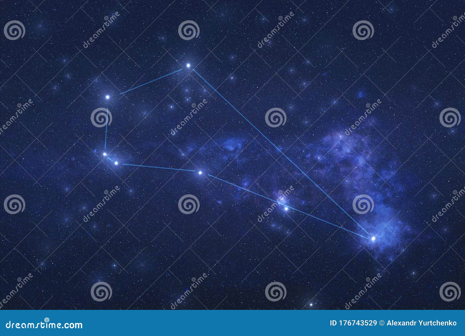 piscis austrinus constellation in outer space