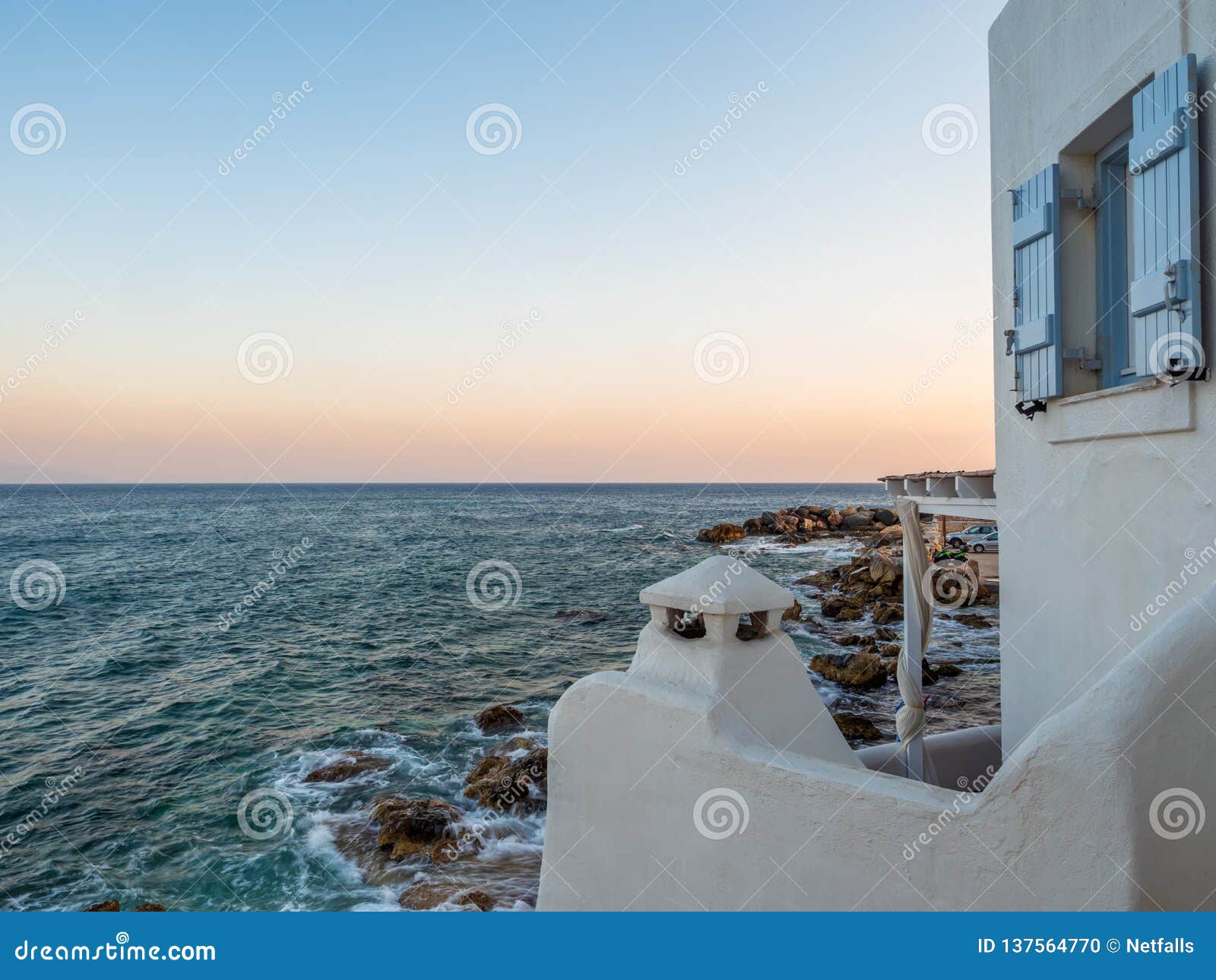 piso livadi beach on paros greece island
