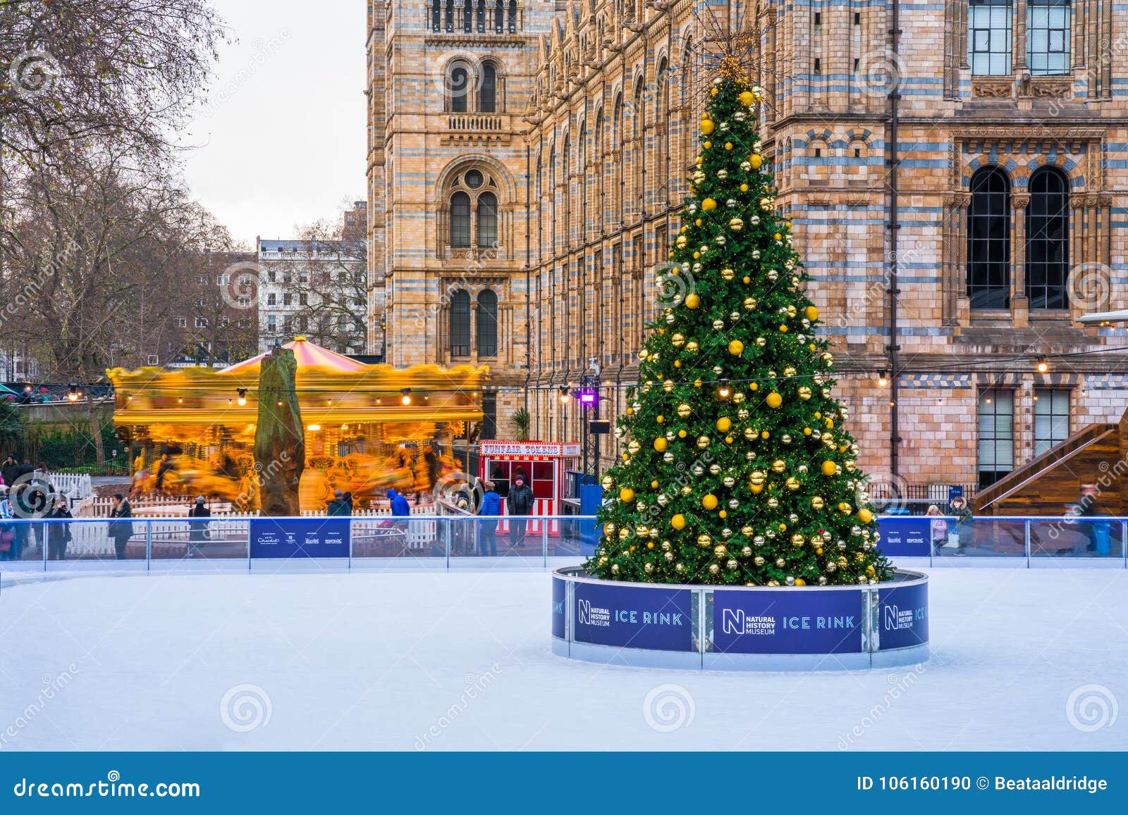 Pista De Gelo E árvore De Natal No Museu Nacional Da História Em Londres  Imagem Editorial - Imagem de turismo, distrito: 106160190