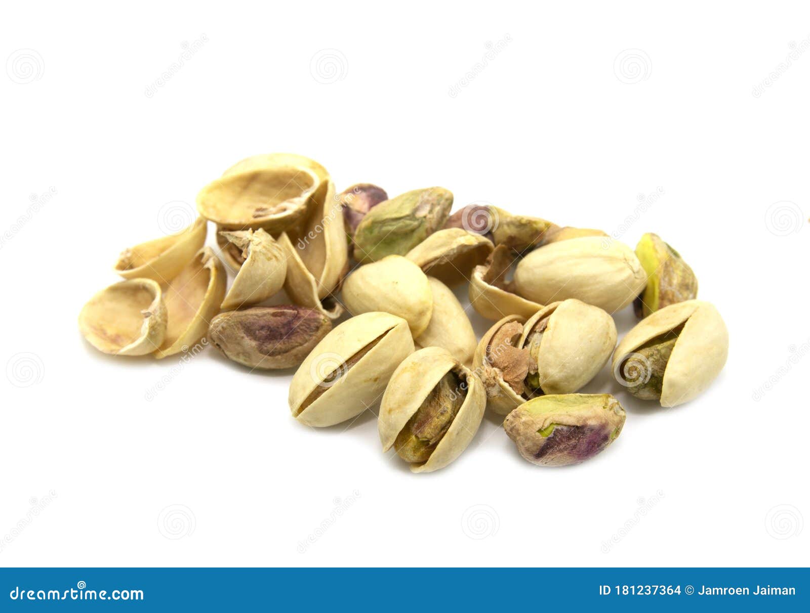 Pistachio Isolated on a White Background Stock Photo - Image of yellow