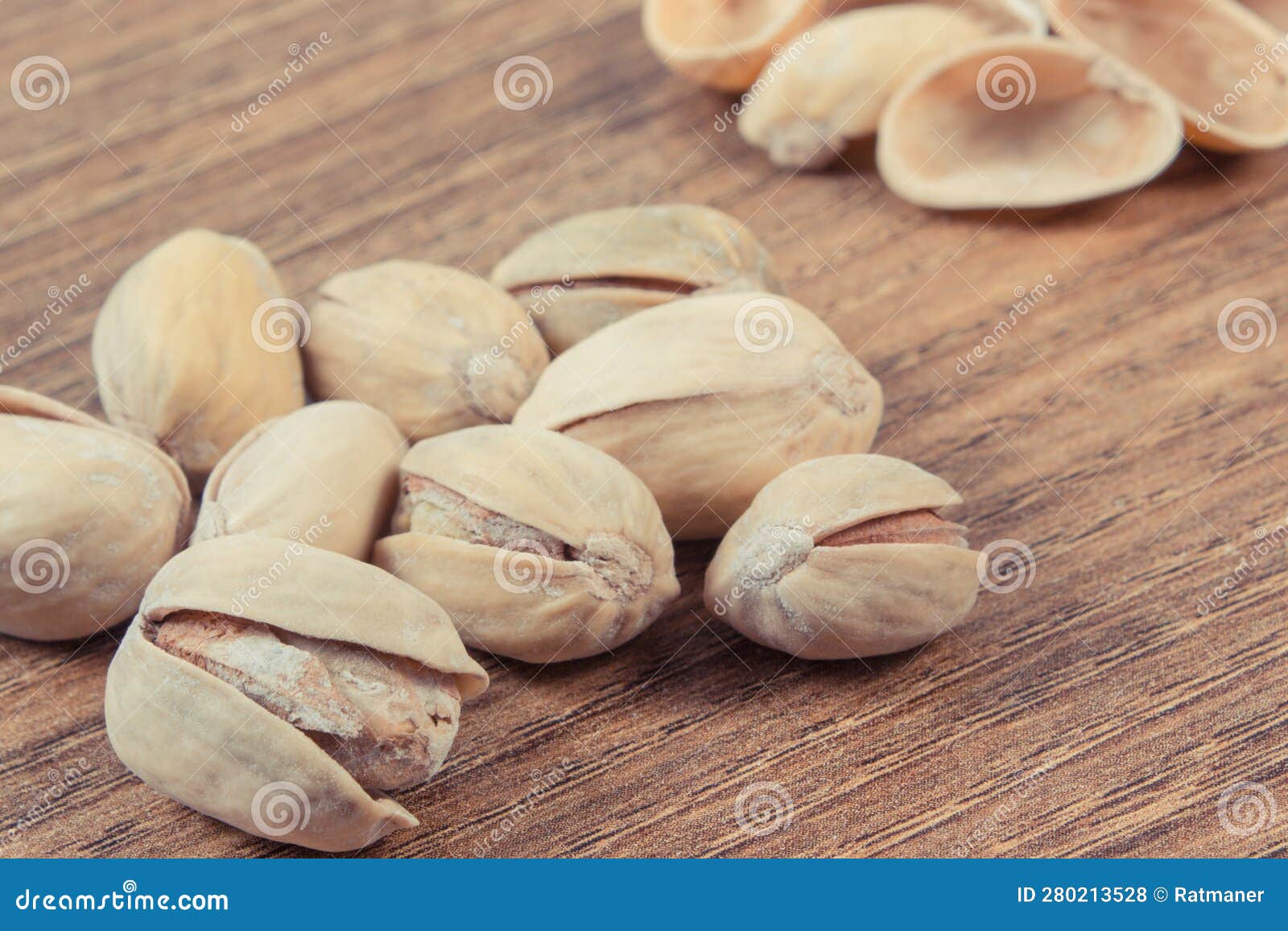 Pistachio Nuts As Source Vitamins and Minerals. Healthy Eating Stock