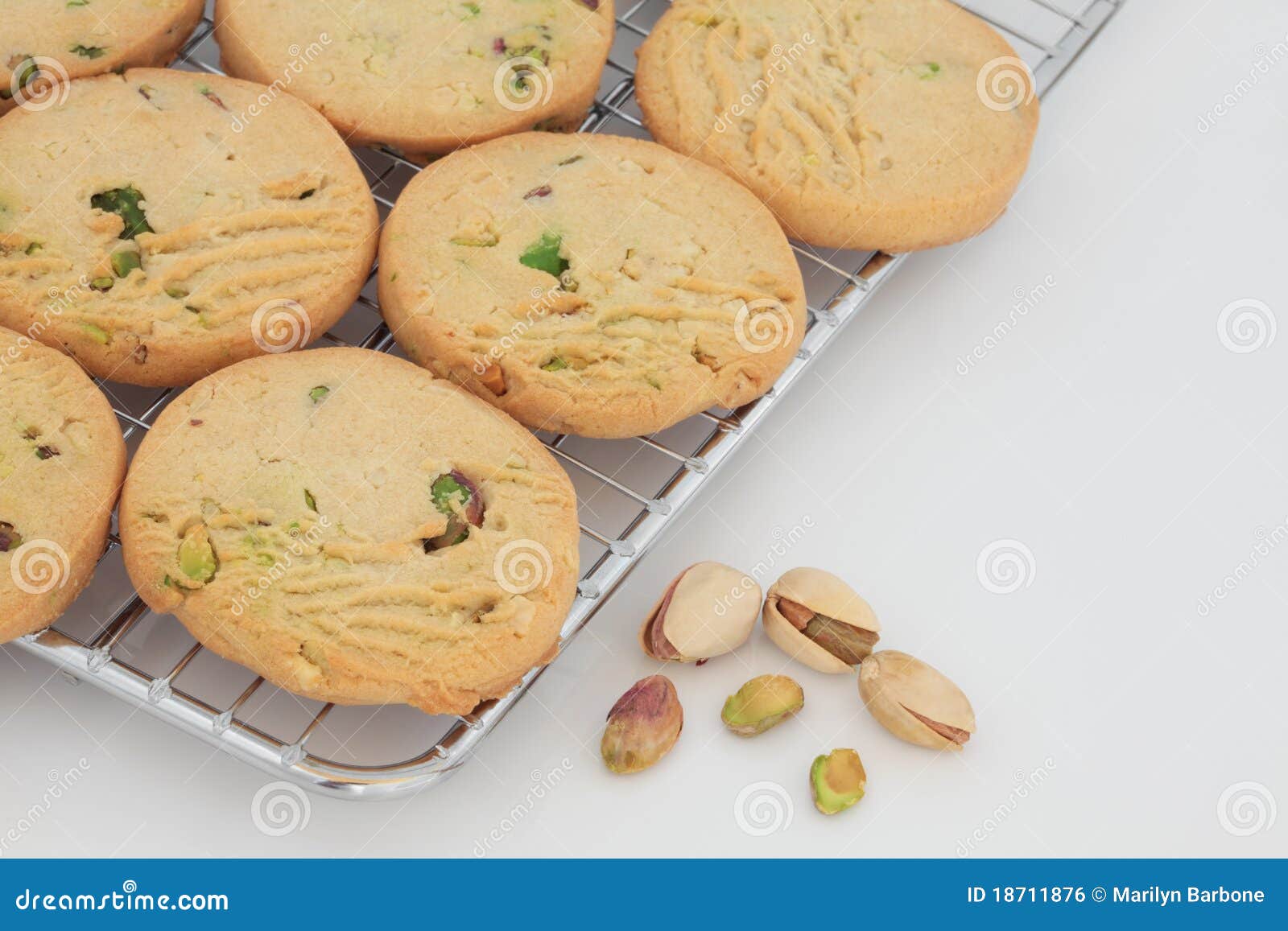 Pistachio Shortbread Biscuits Stock Photo Image of snack, cookie