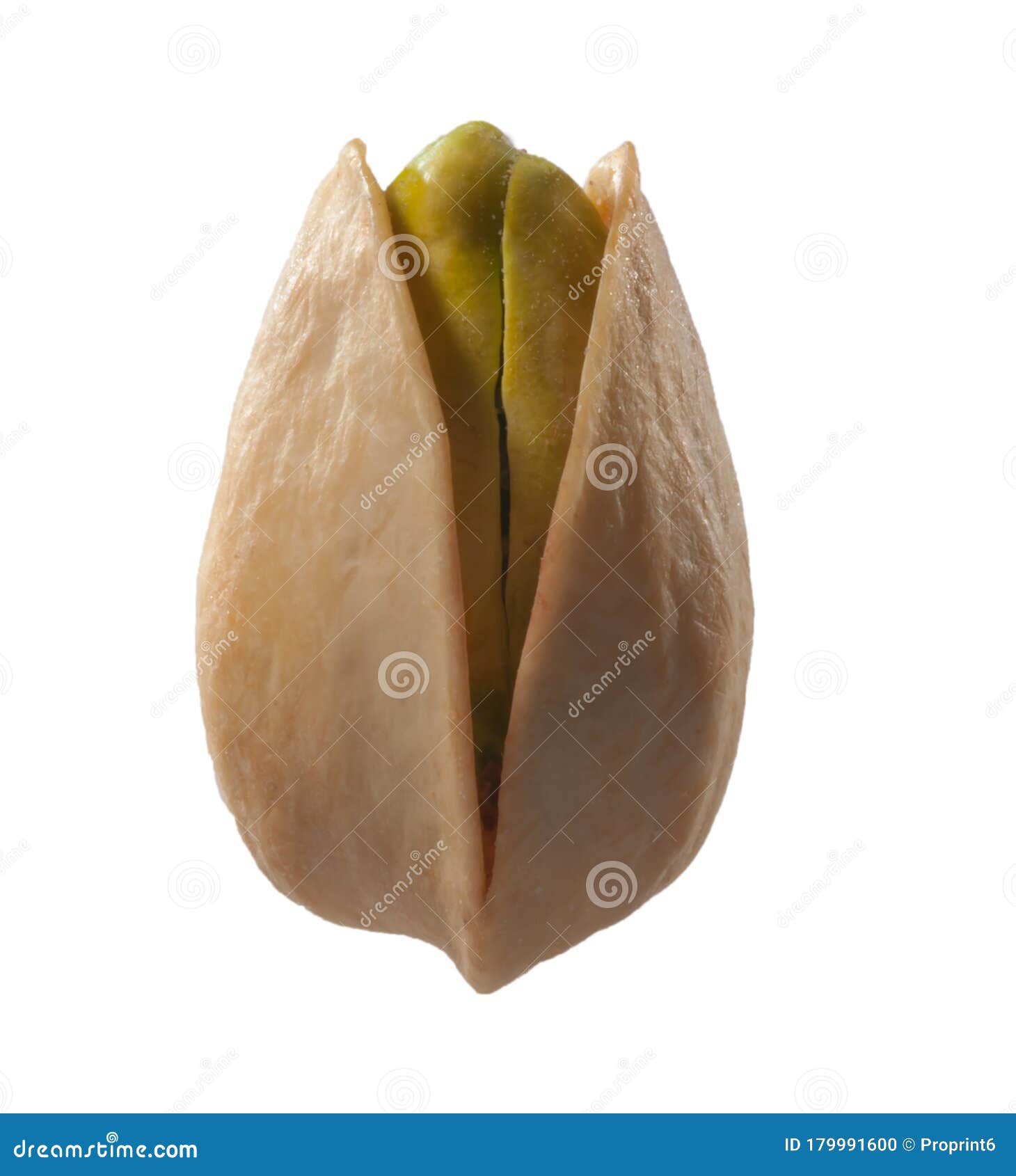 Pistachio on a White Background Isolated Stock Photo - Image of macro