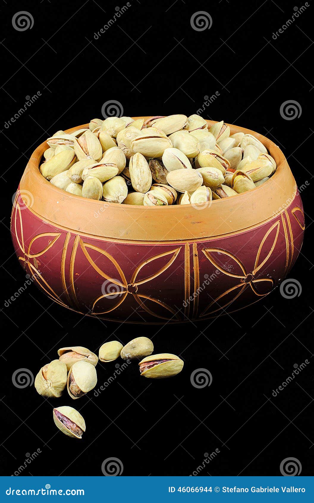 Pistachios in a Ceramic Bowl Stock Photo Image of pistachio, ceramic 46066944