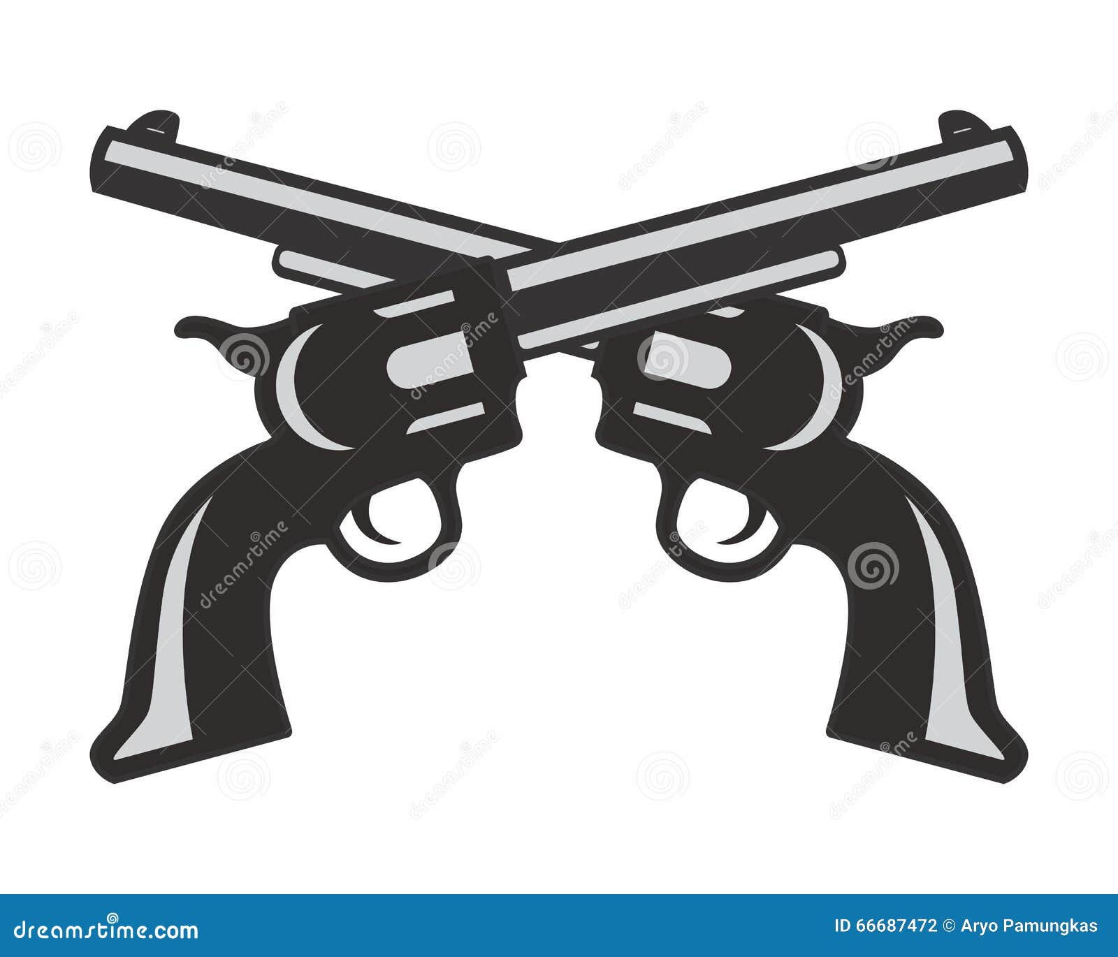 Pistol Gun Logo Stock Vector Illustration Of Logo Black 66687472
