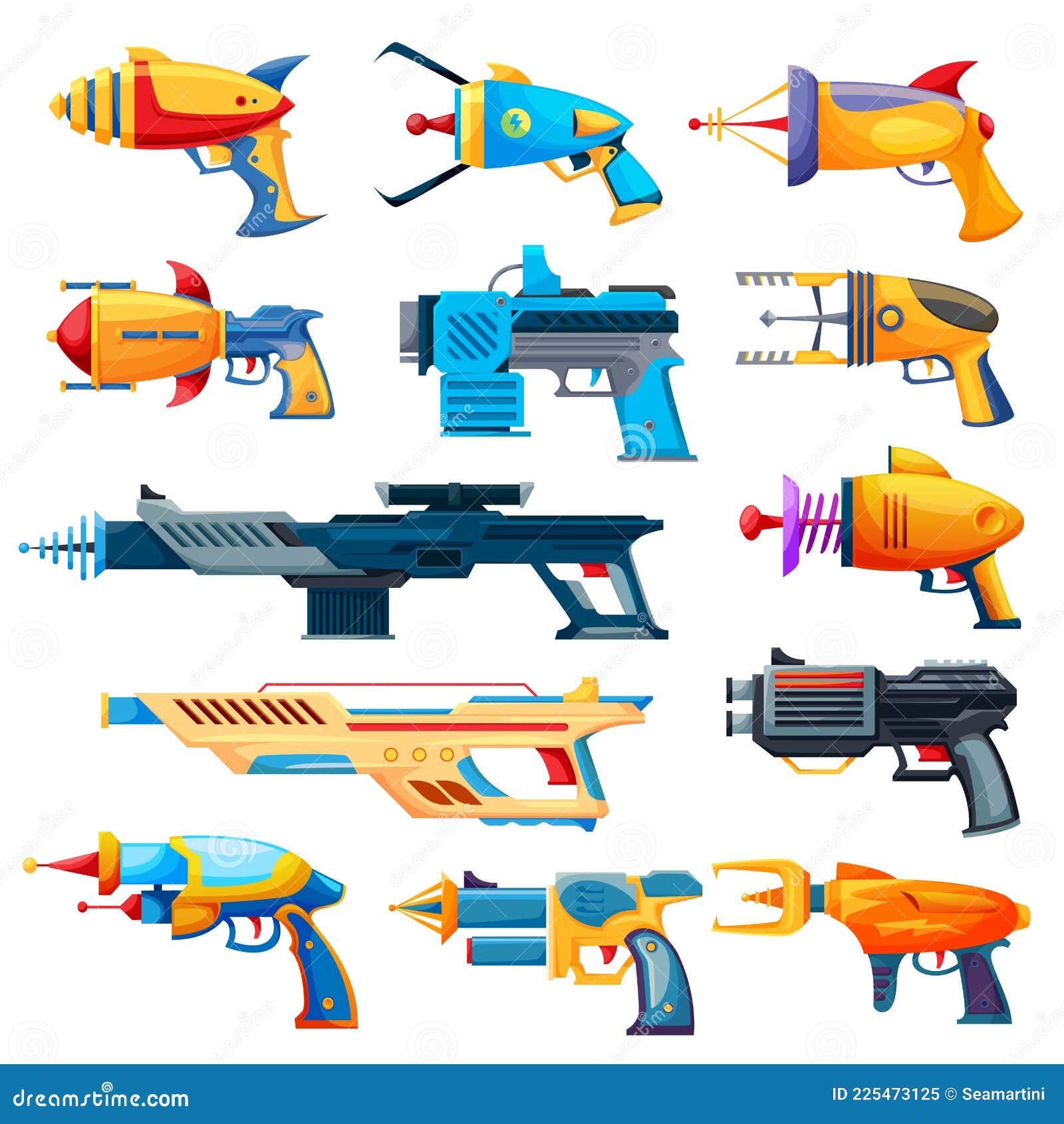 Blaster de brinquedo de arma dos desenhos animados para crianças