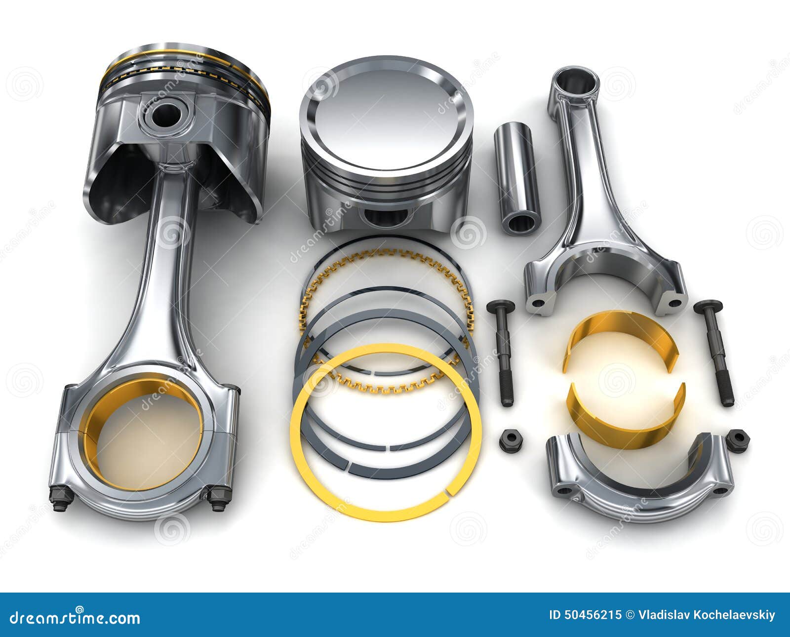 Piston de moteur illustration stock. Illustration du pièces 50456215