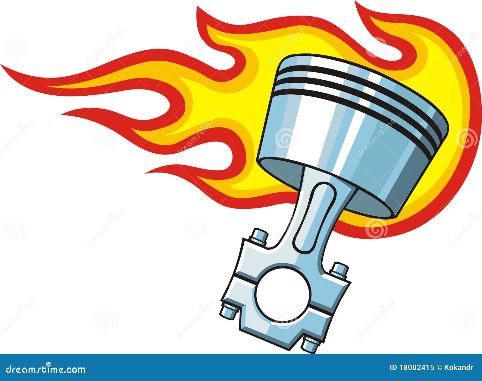 Piston In Fire Royalty Free Stock Photo Image 18002415