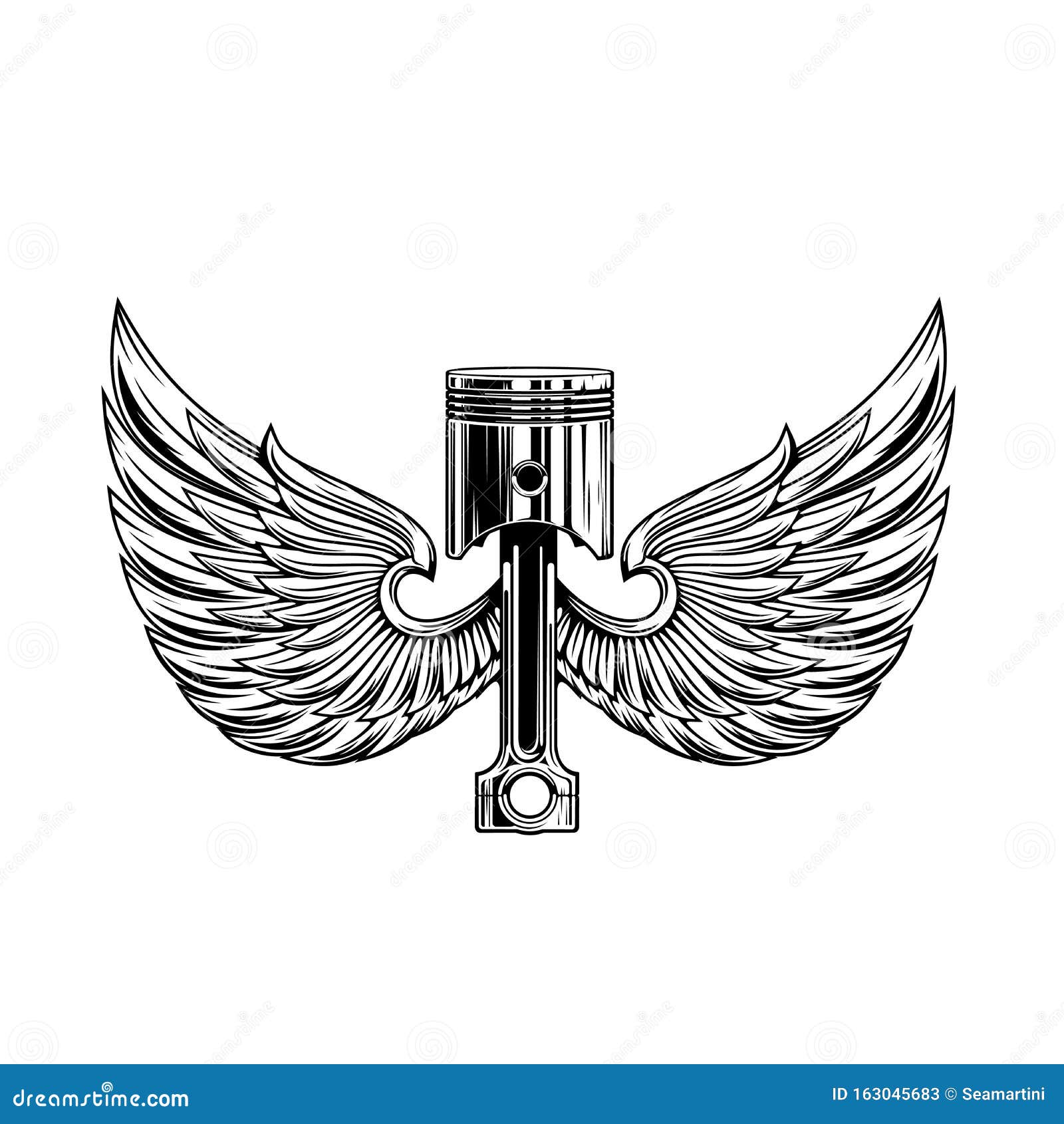 Piston with Wings, Tattoo Design Stock Vector - Illustration of piston, gang: 163045683 Piston with Wings, Tattoo Design Stock Vector - Illustration of piston, gang: 163045683