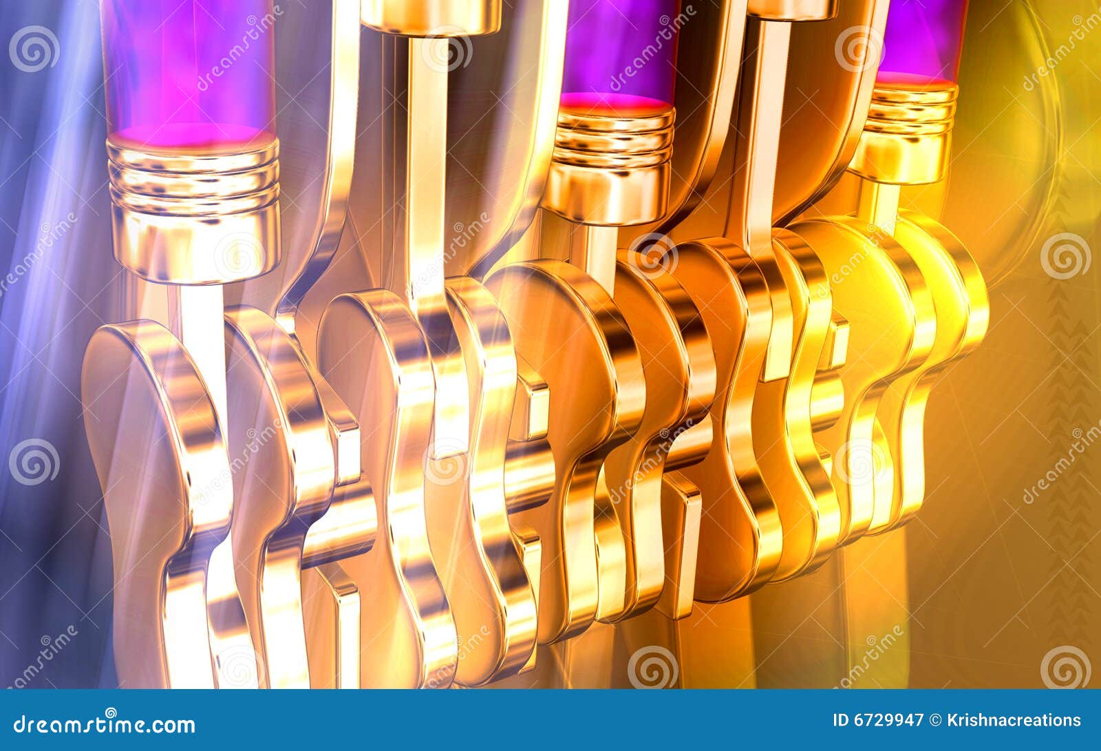 Pistons stock illustration. Illustration of exhaust, education 6729947