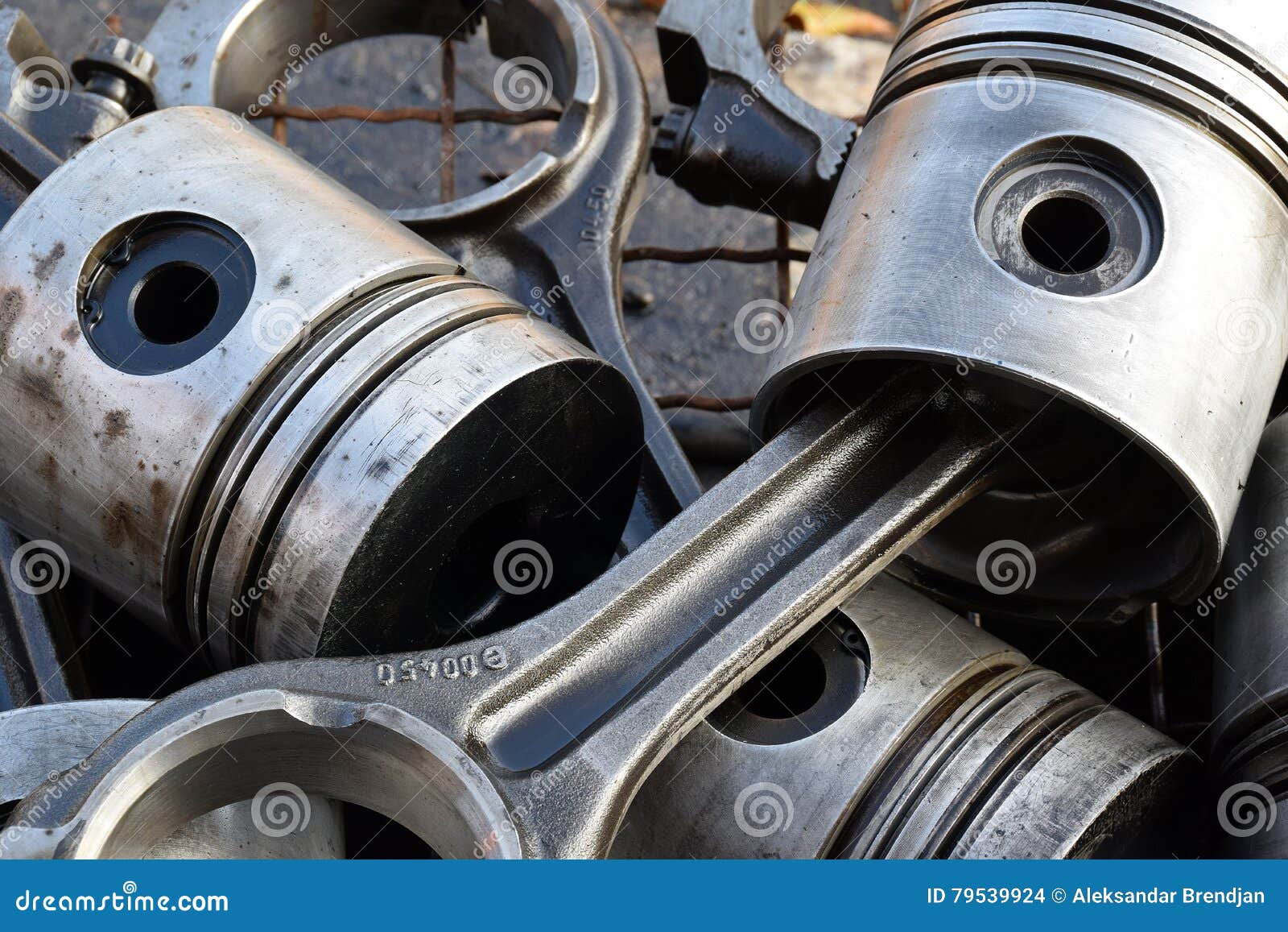 The pistons for engine stock photo. Image of details 79539924