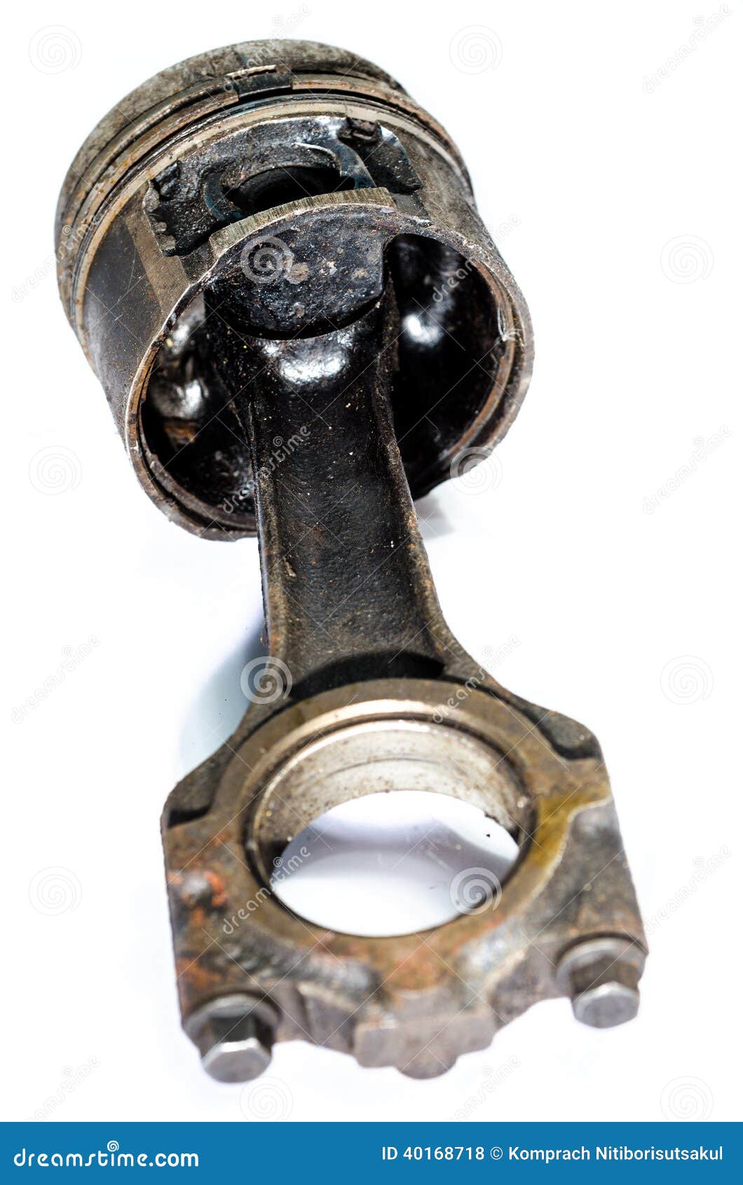 Pistón usado del motor foto de archivo. Imagen de barra 40168718