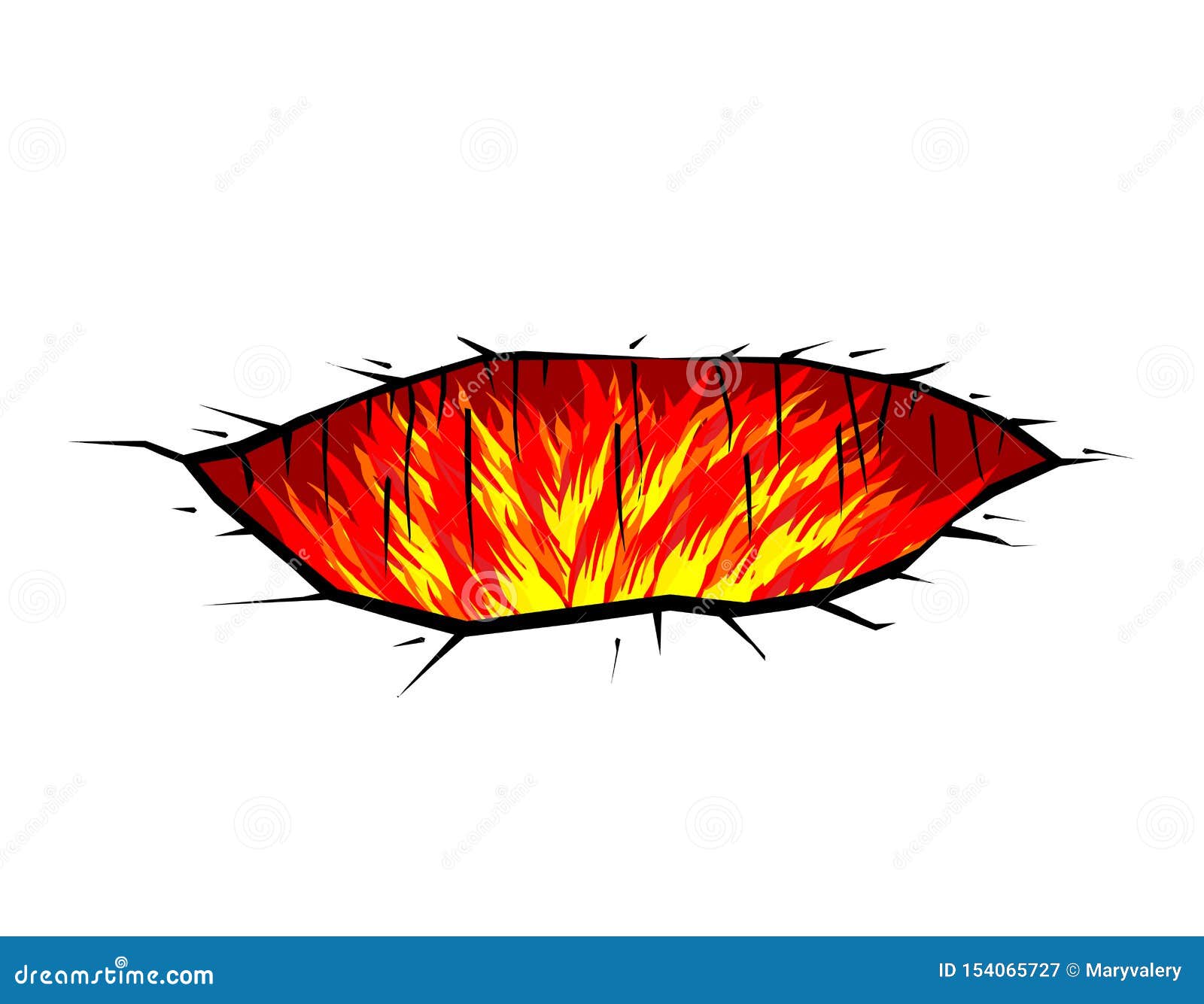 Hell Fire Mascot Vector Illustration 213182718