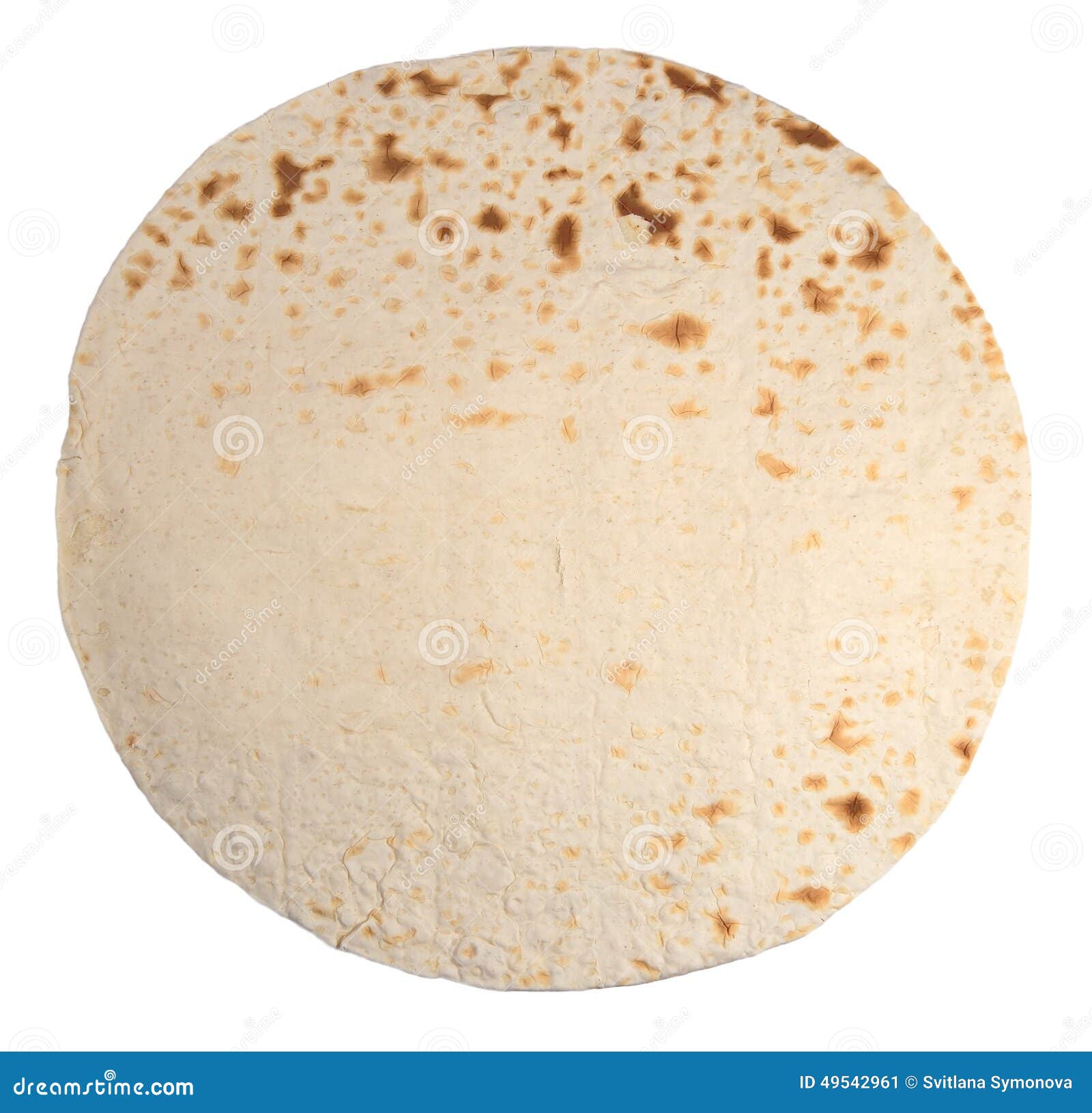 Pita bread on a white stock image. Image of background 49542961