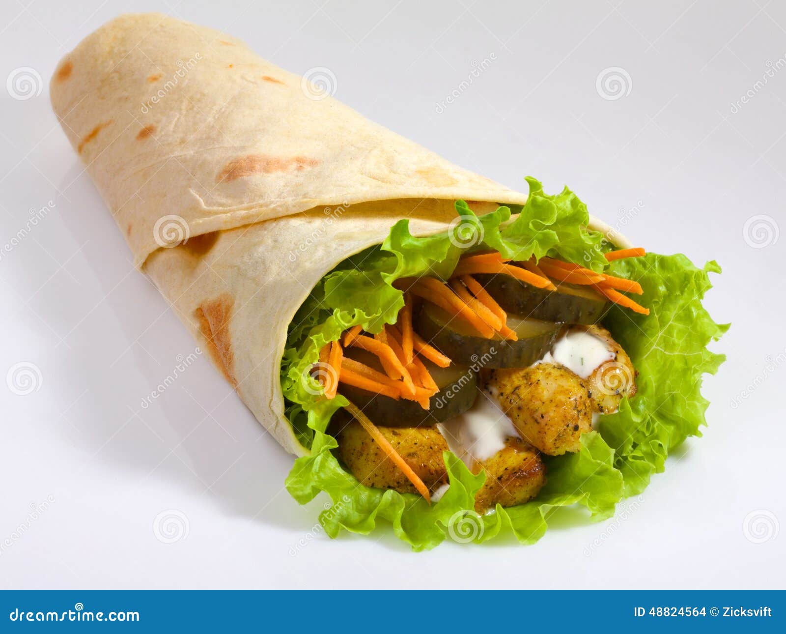 Pita kebab burrito photo stock. Image du burrito, boeuf 48824564