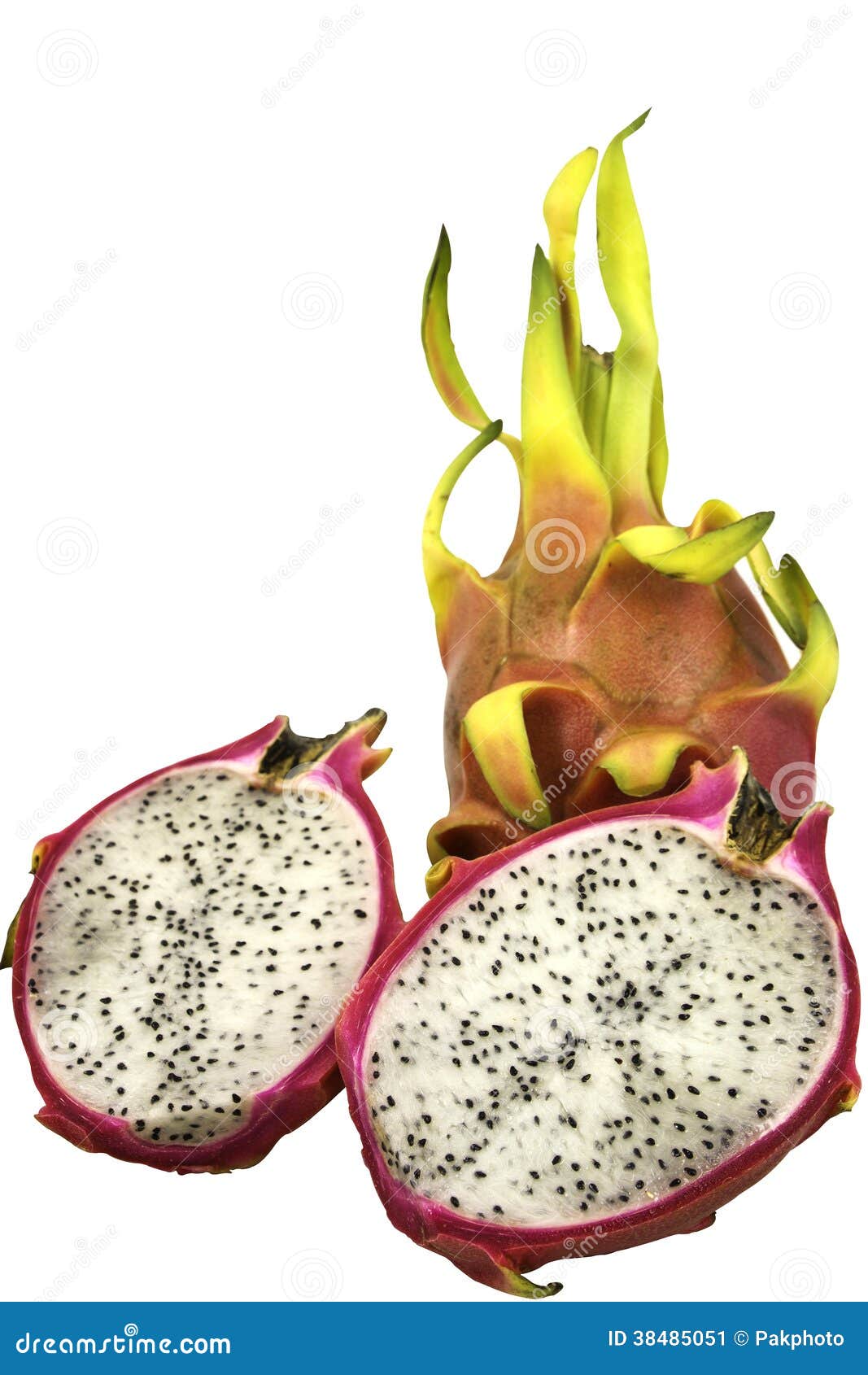 Geïsoleerde Pitaya of Dragon Fruit