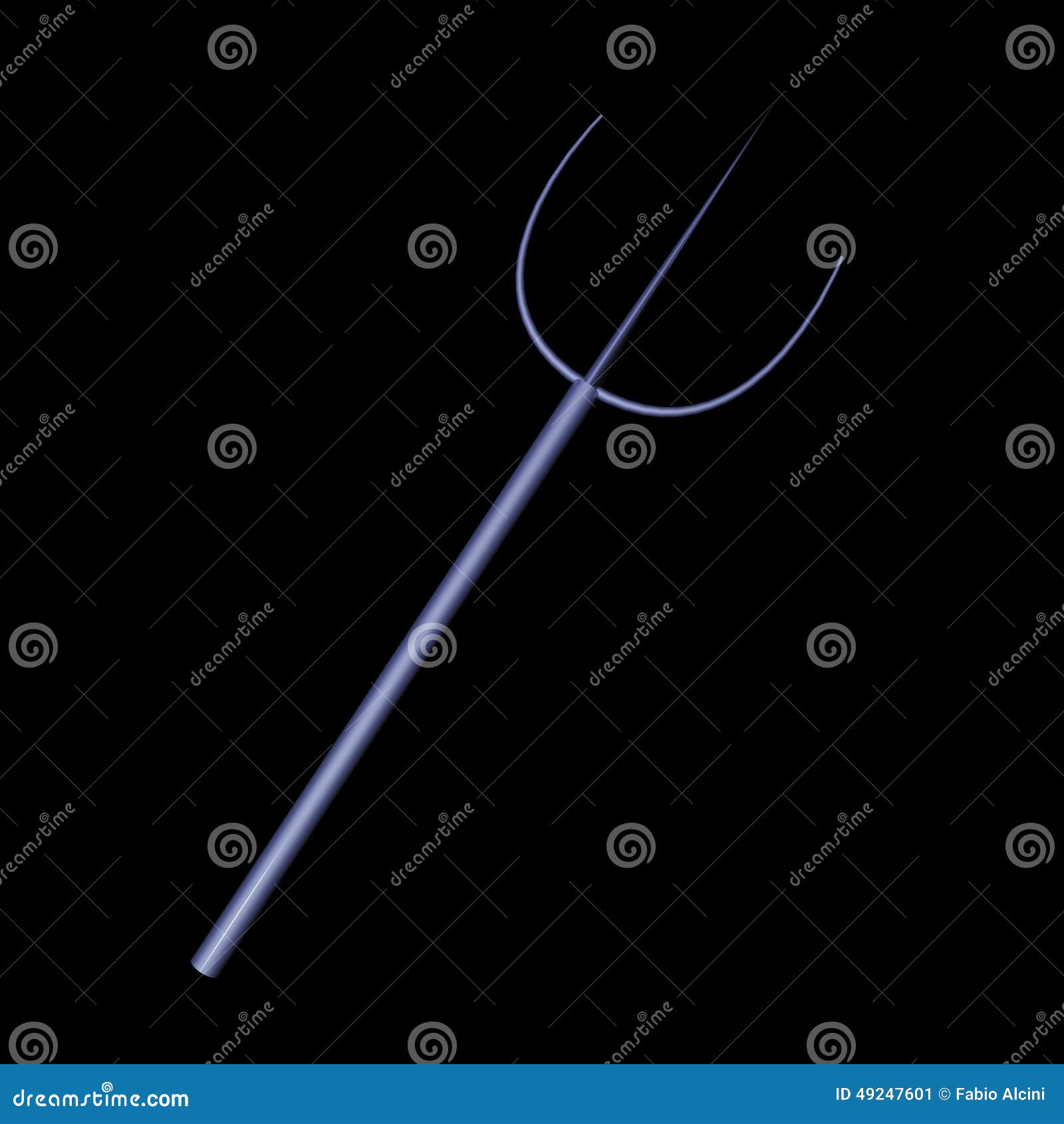 Pitchfork stock illustration. Illustration of metal, hell 49247601