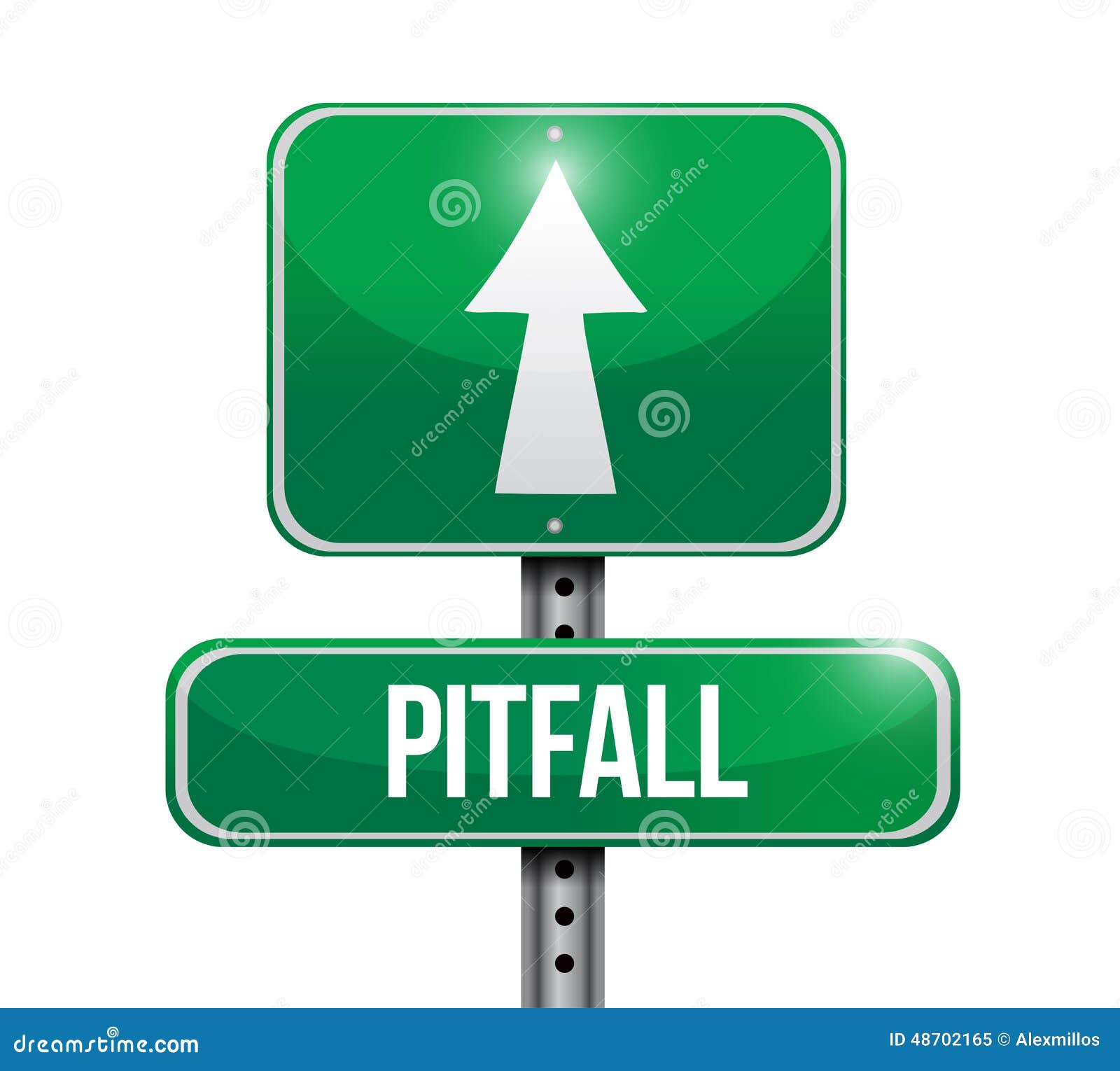 pitfall street sign  
