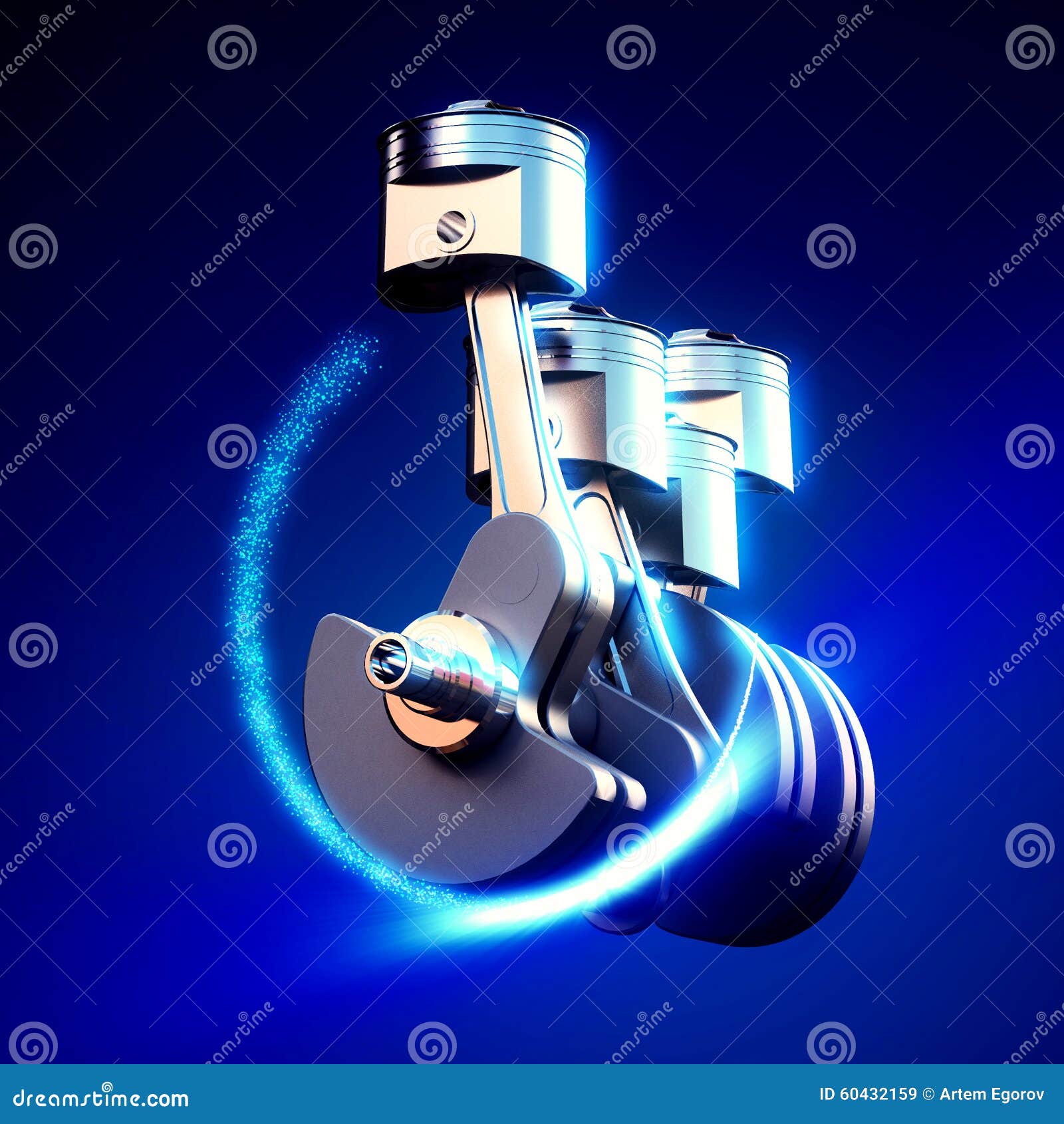 Pitones del motor stock de ilustración. Ilustración de brillante 60432159