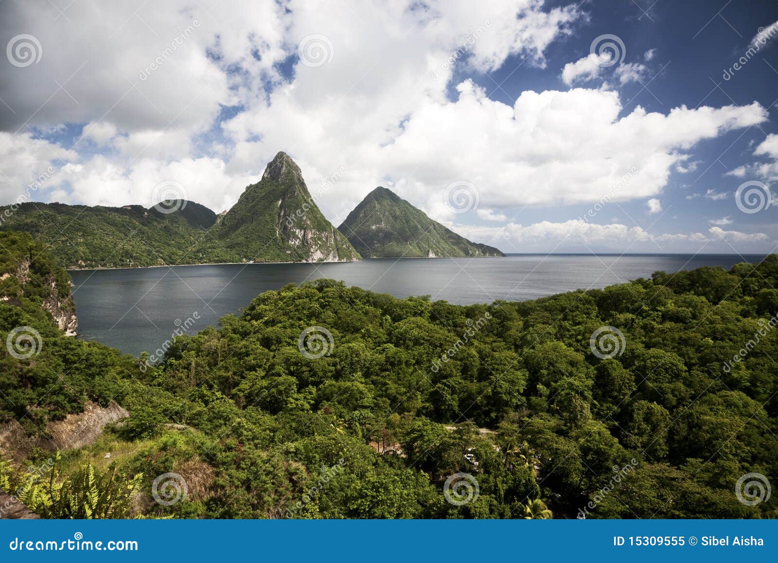 pitons of st. lucia