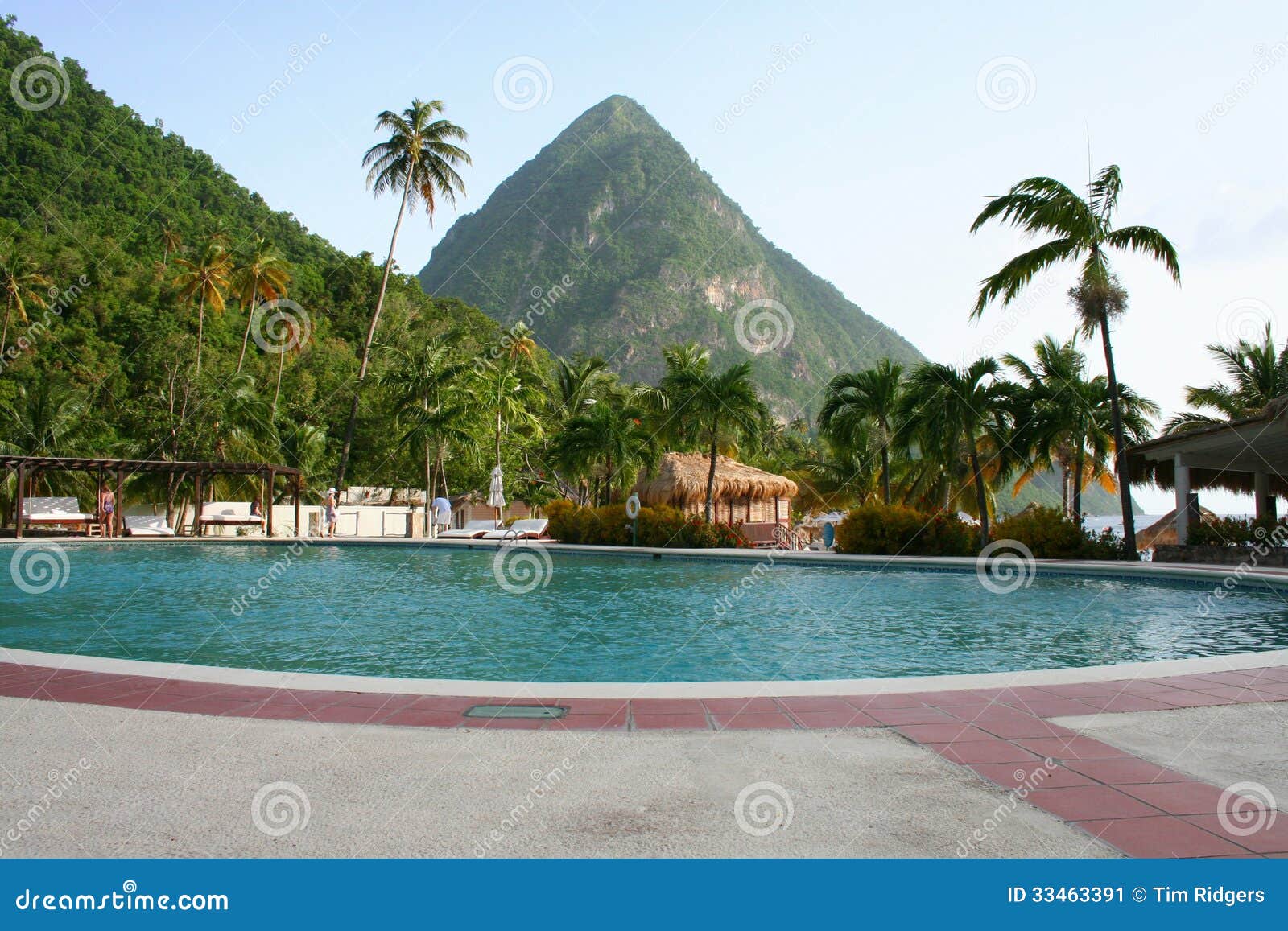 The Pitons in St Lucia stock image. Image of pitons, seas 33463391