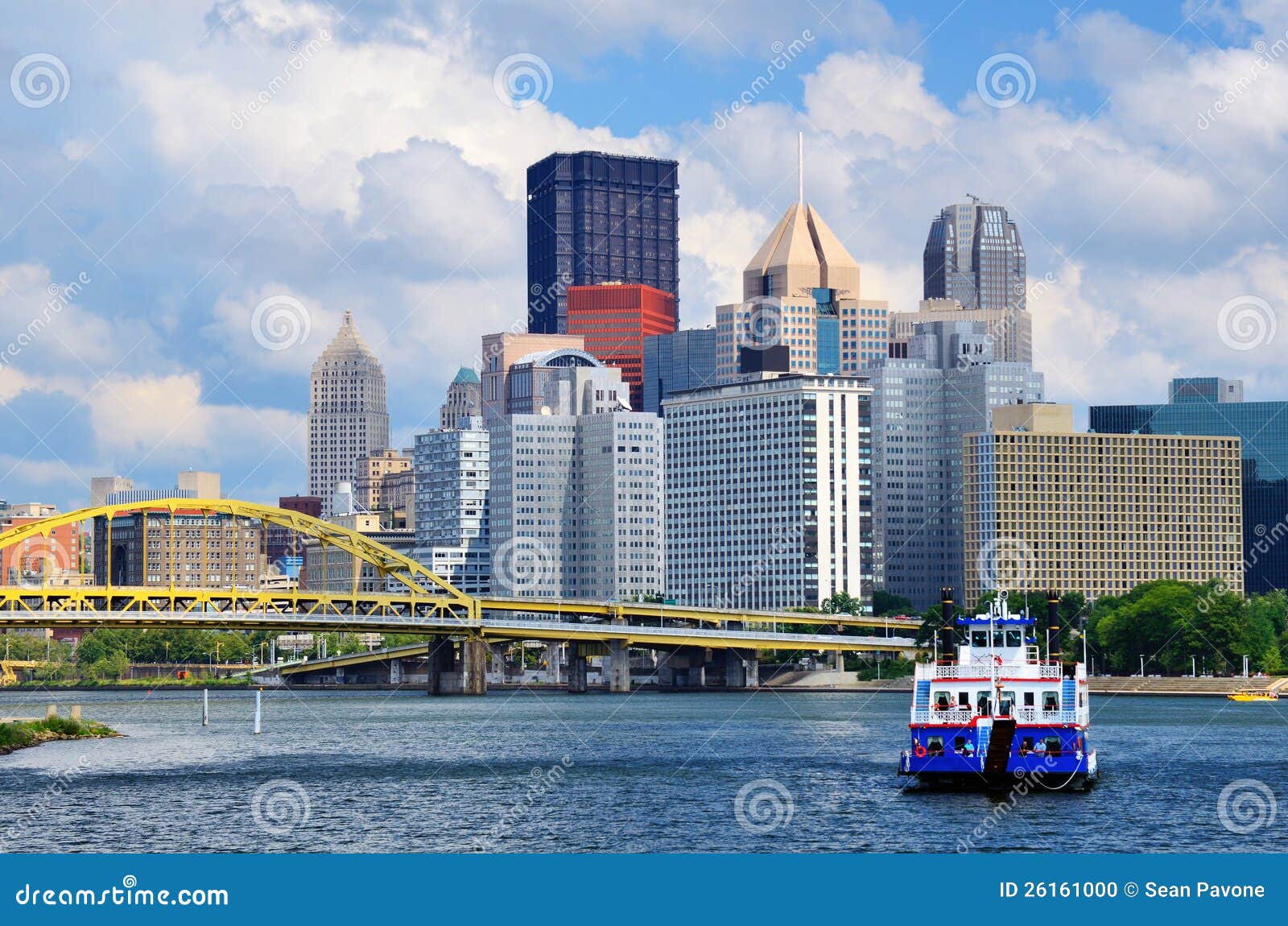 Pittsburgh Waterfront stock photo. Image of monongahela 26161000
