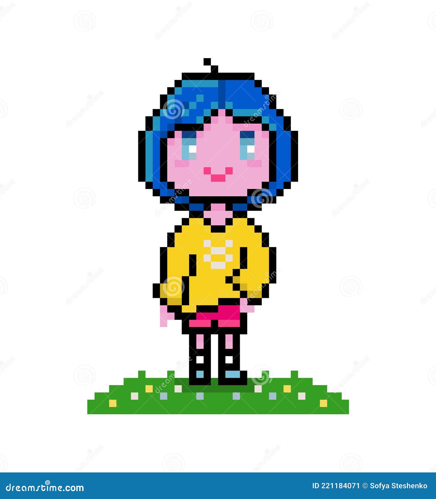 Create anime style pixel art character sprite for your game by Kubissakti   Fiverr