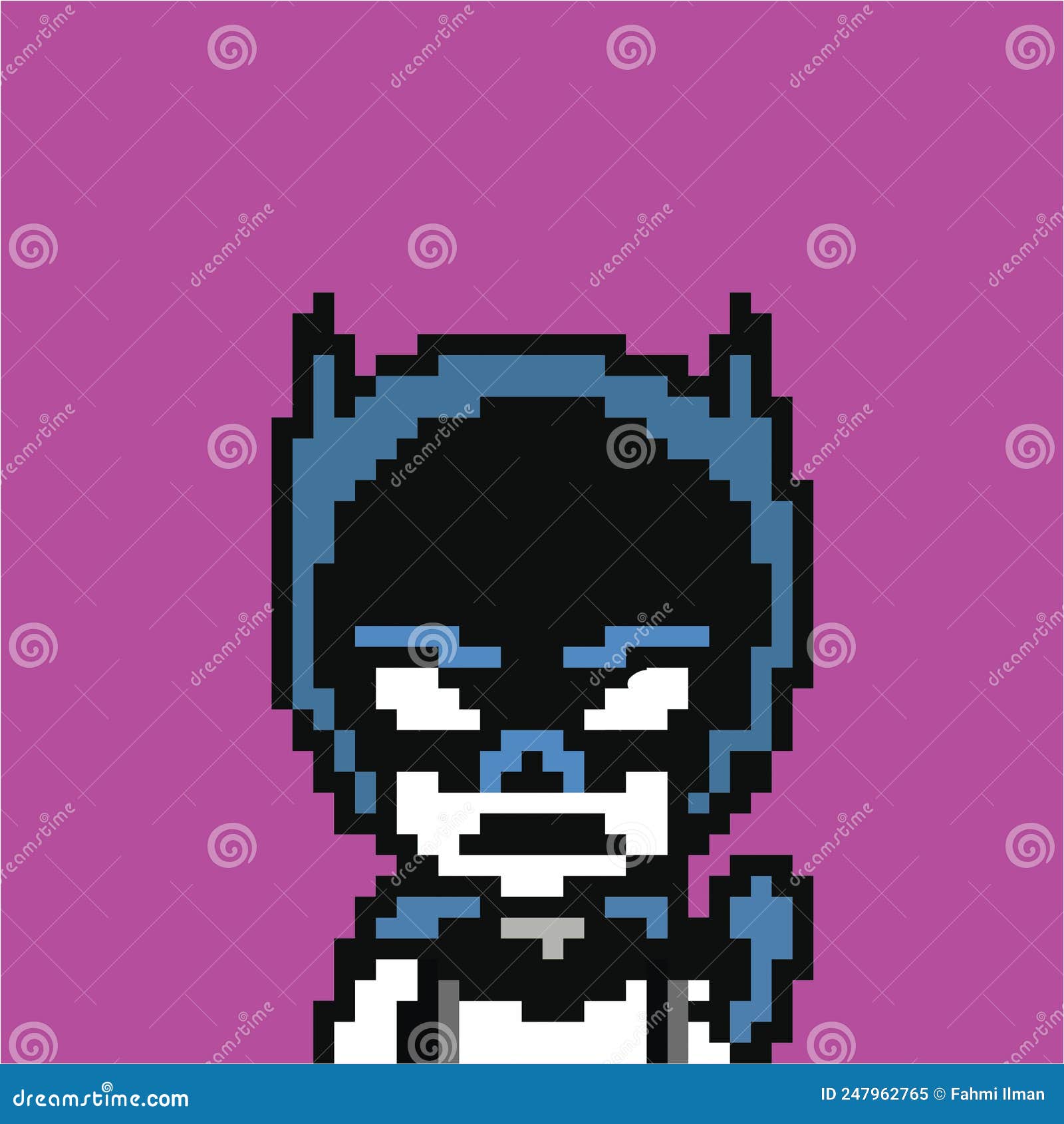 pixel art minecraft batman