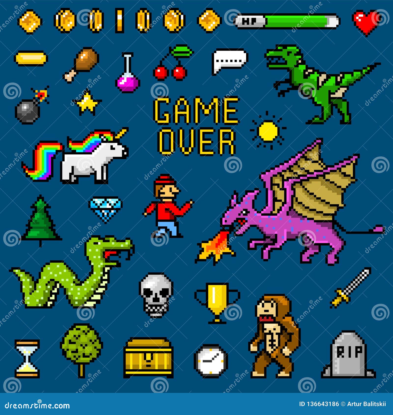 Top game assets tagged Dinosaurs and Pixel Art 