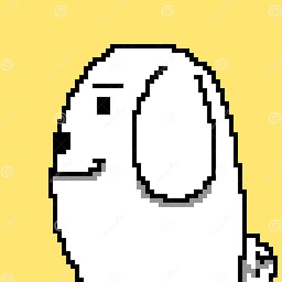 Pixel art de chien mignon illustration stock illustration du t te
