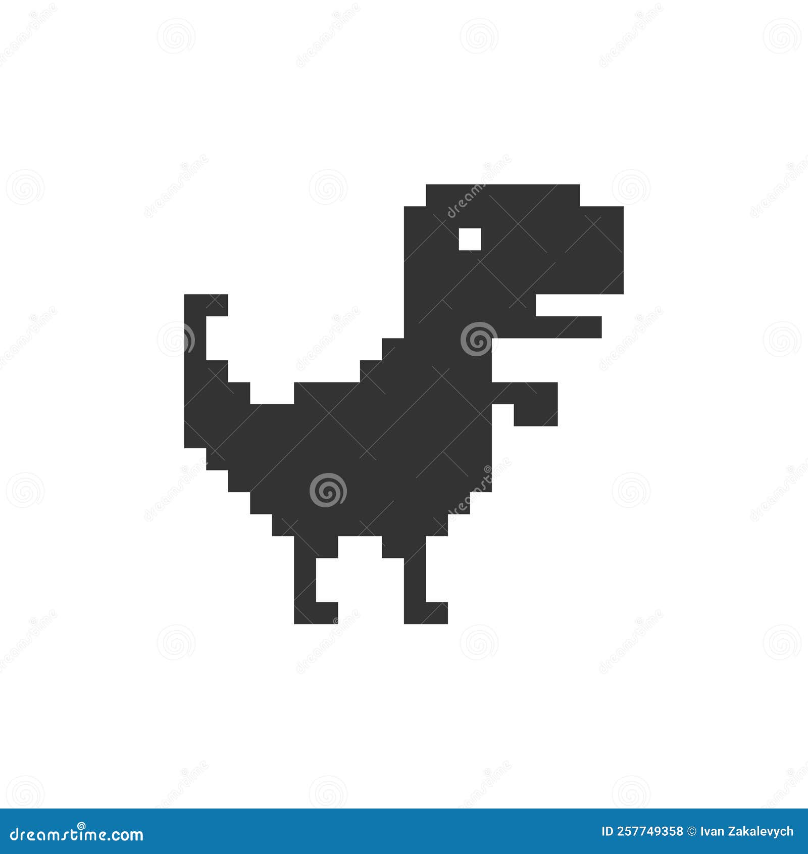 Offline Dino Gaming Design' Sticker