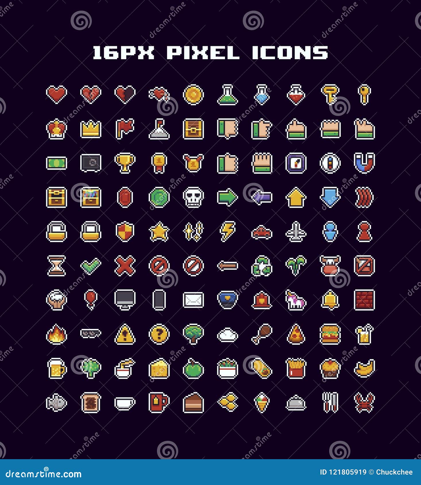 pixel art icons