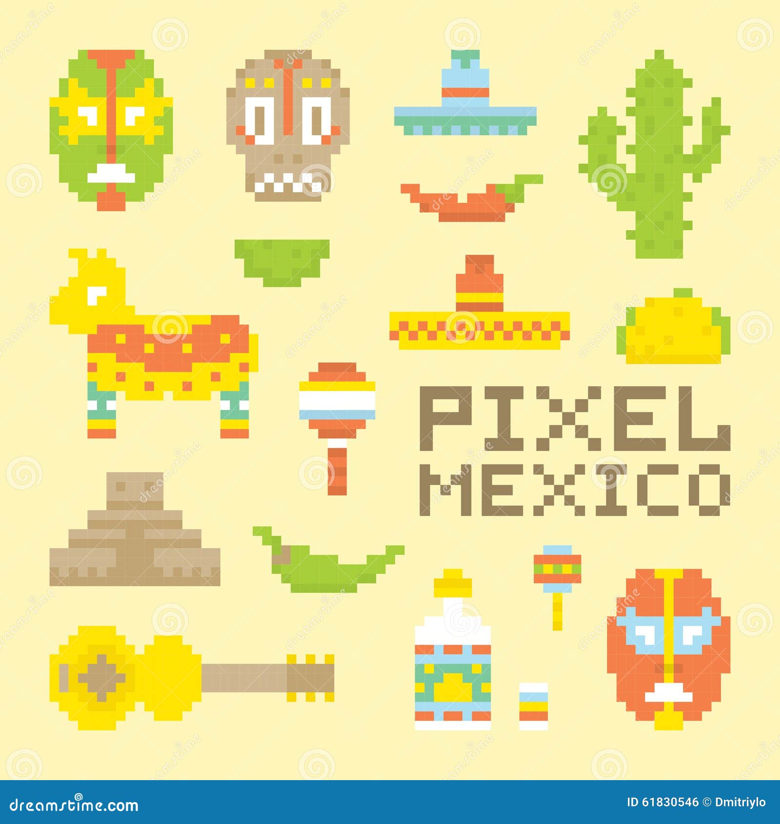 Isolated Mexican Flag Waving 3d Realistic Mexican Flag Rendered Royalty