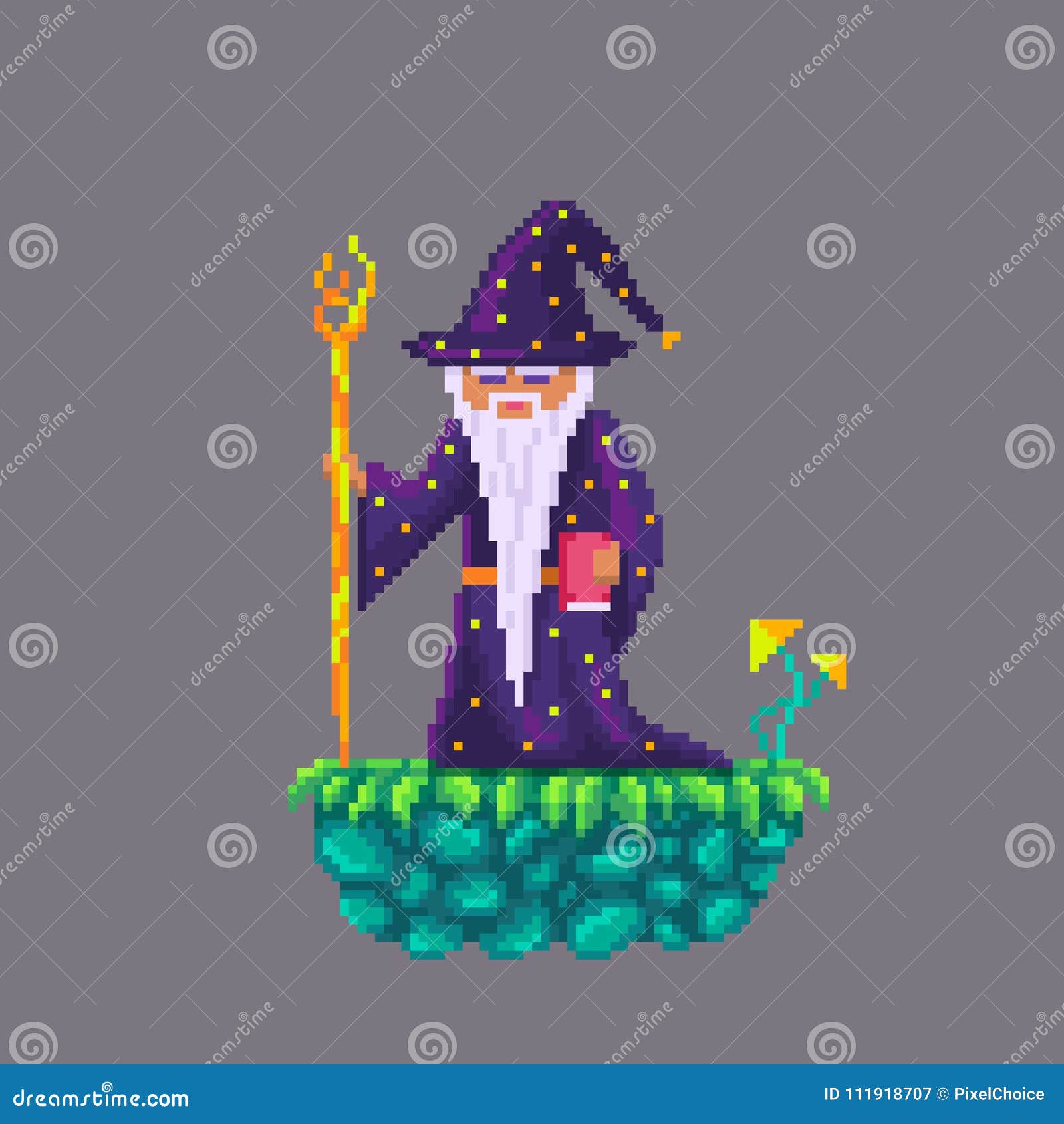 Wizard Cat Pixel Art