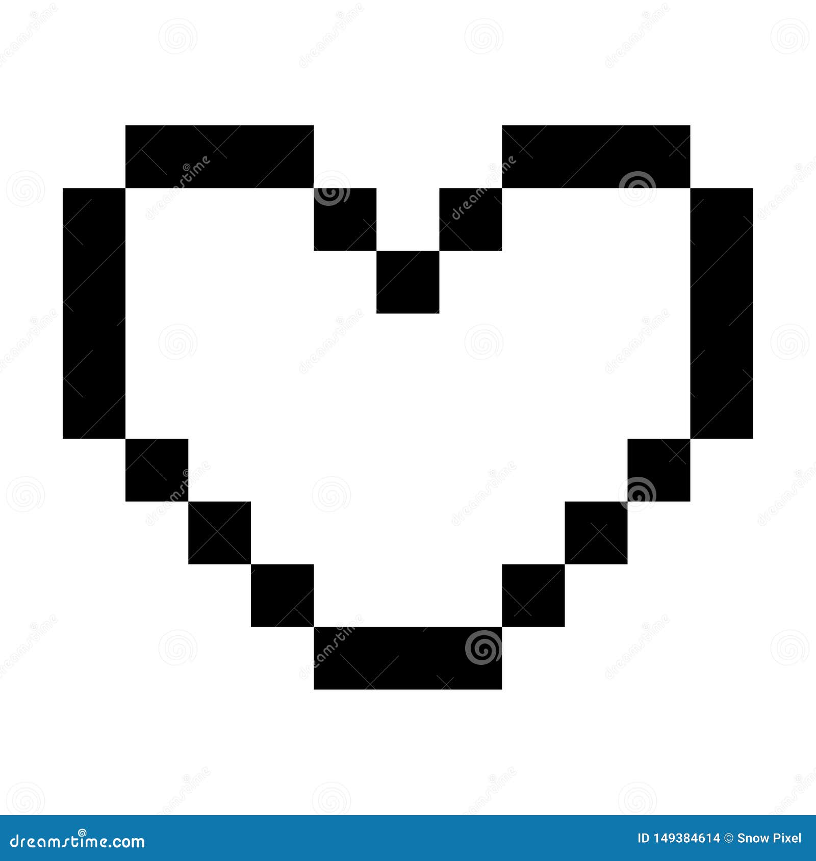 Pixel Art Style Black D Ic Ne De Soin De Coeur D Amour Photo Stock Illustration Du Parfait Amour 149384614
