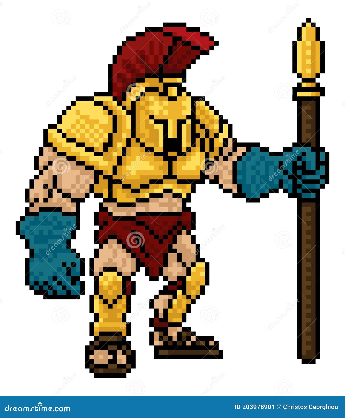 Pixel Art Gladiator