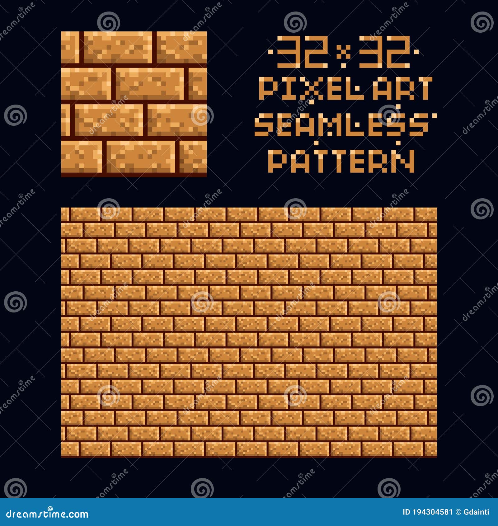 Pixel Art Sprite Tiles For Game Background. Cartoon Vector