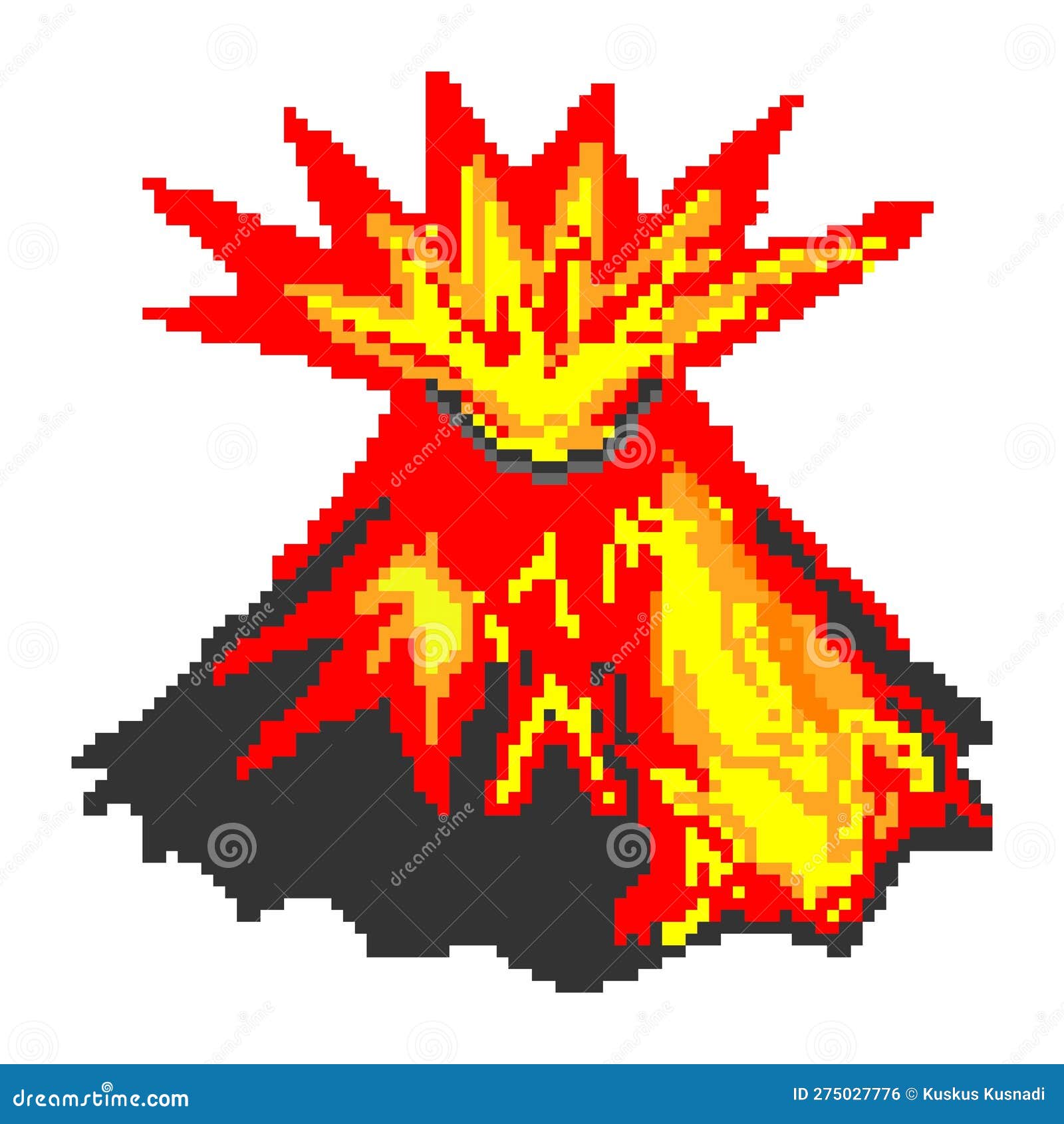 Volcano Pixel Art – BRIK