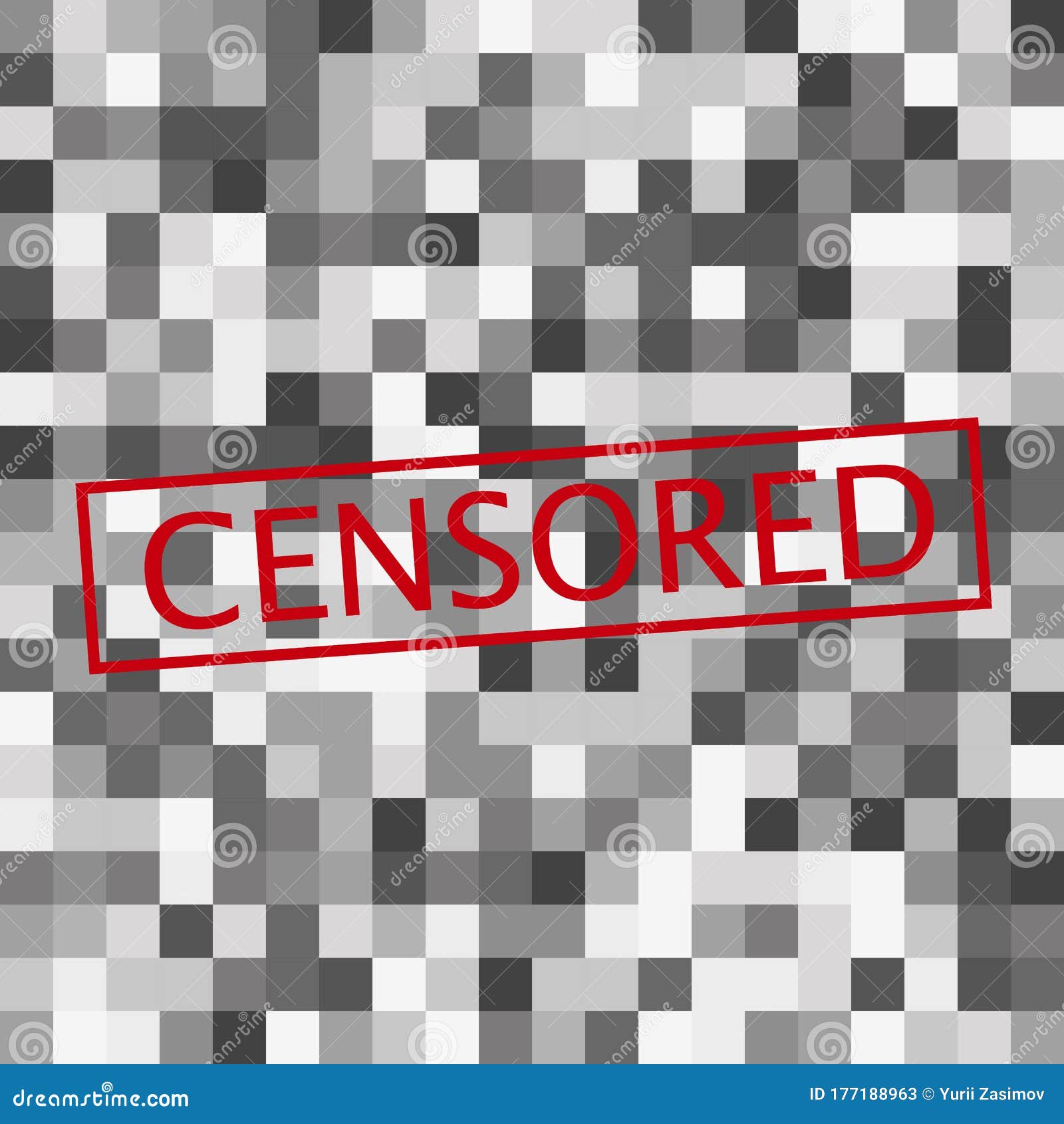 Pixel Censored Sign Black Censor Bar Concept Stock Vector Illustration Of Dirty Censor