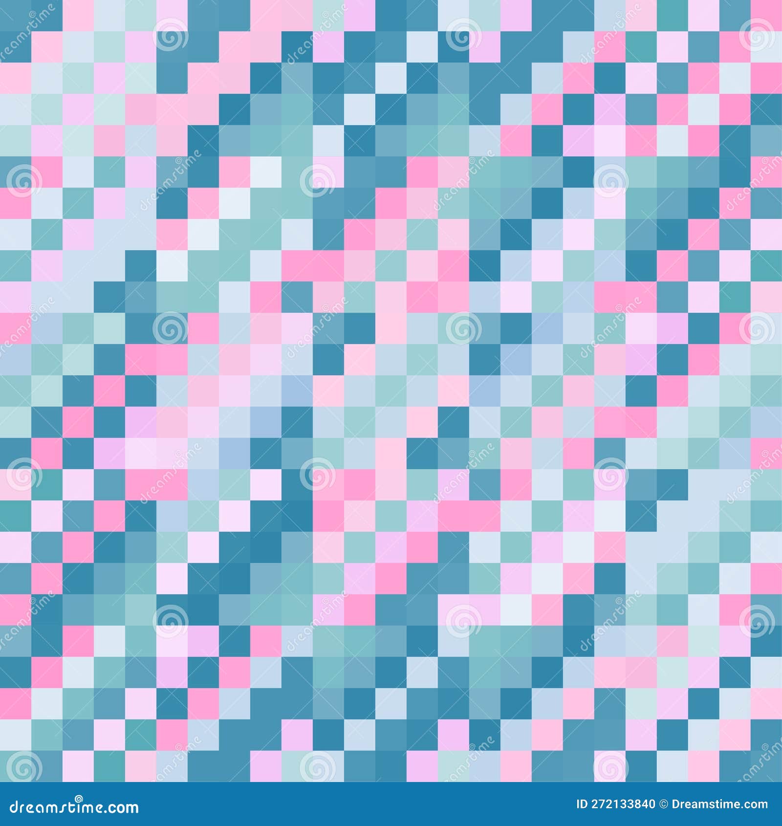 Pixel Color Block Cartoon Vector Background Pattern Seamless Stock