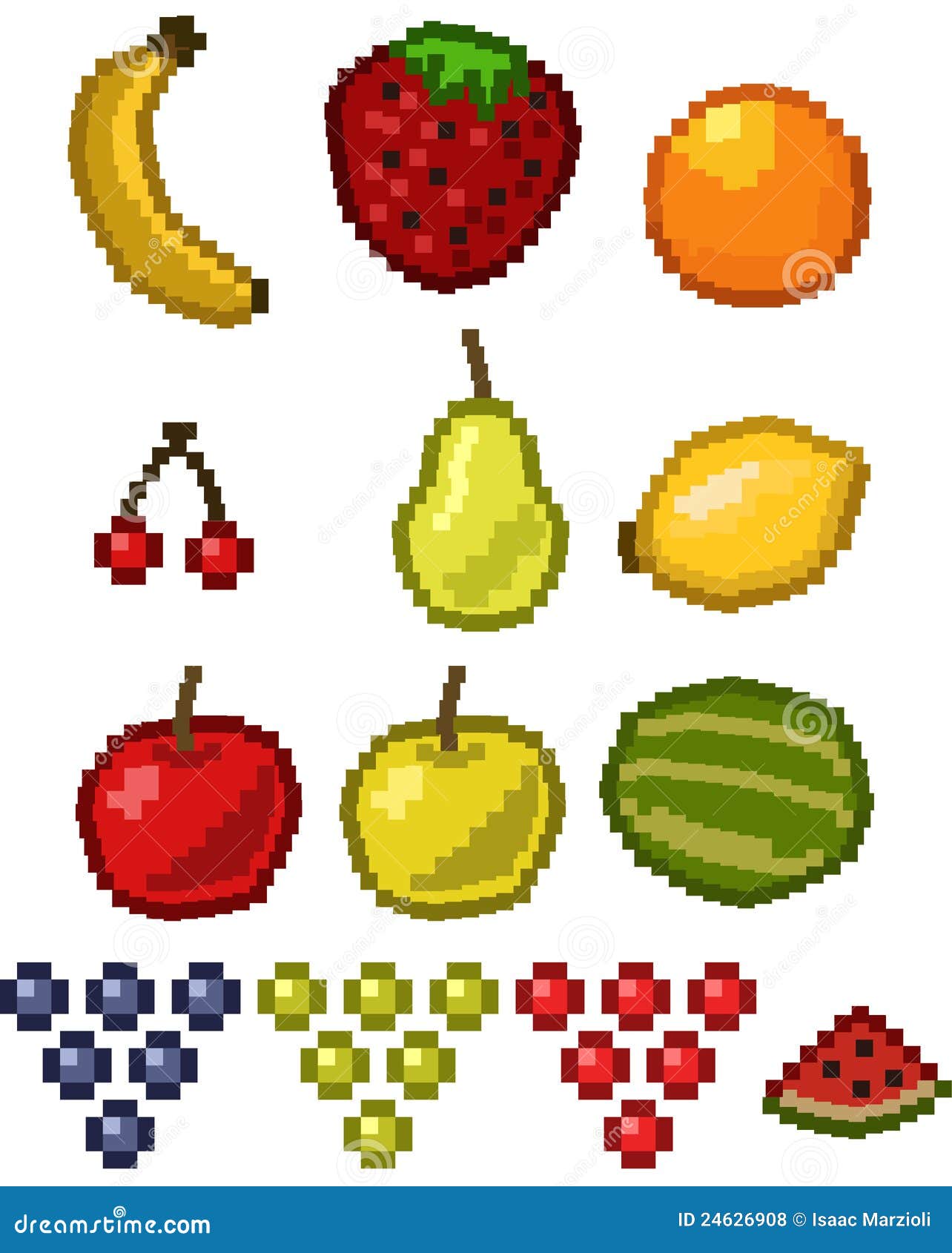 Fruit Pixel Art Images - Free Download on Freepik