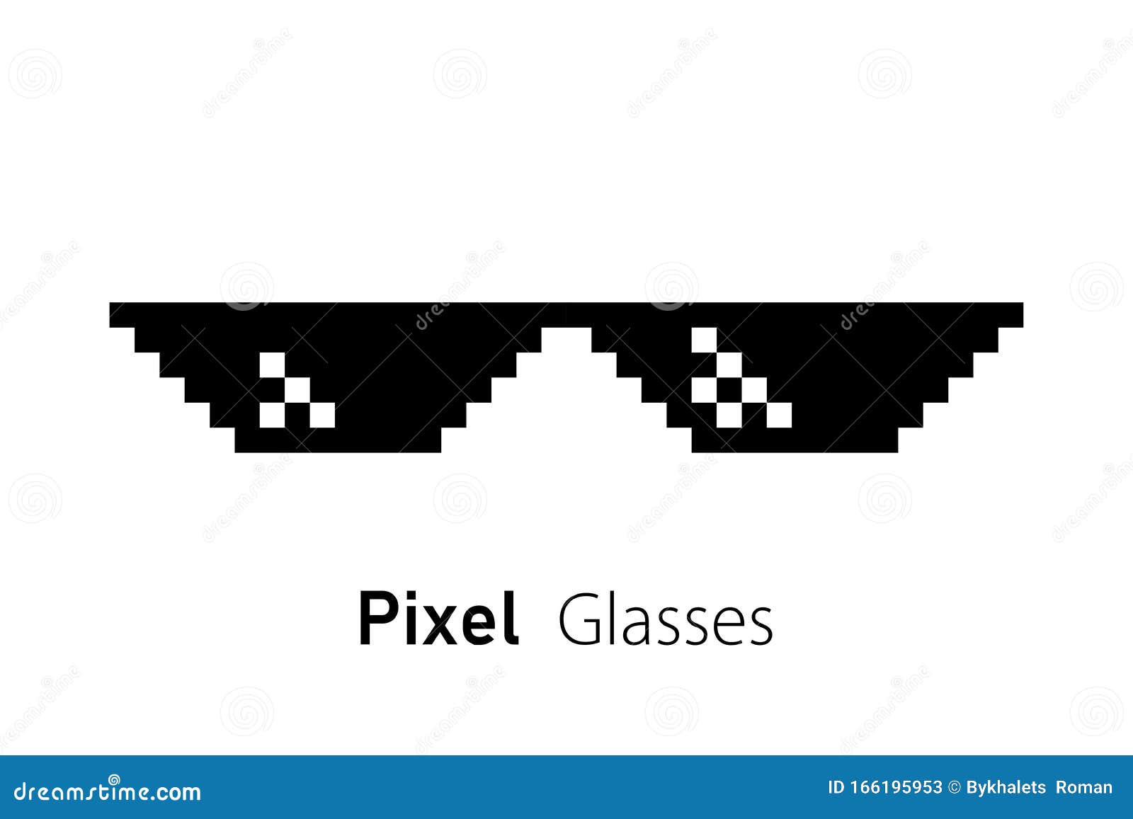 Pixel sunglasses meme fun icon design vector 17721019 Vector Art at Vecteezy