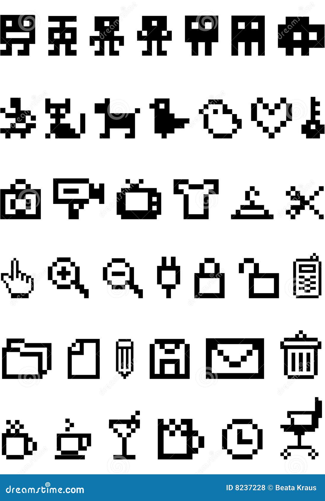 pixel icon set