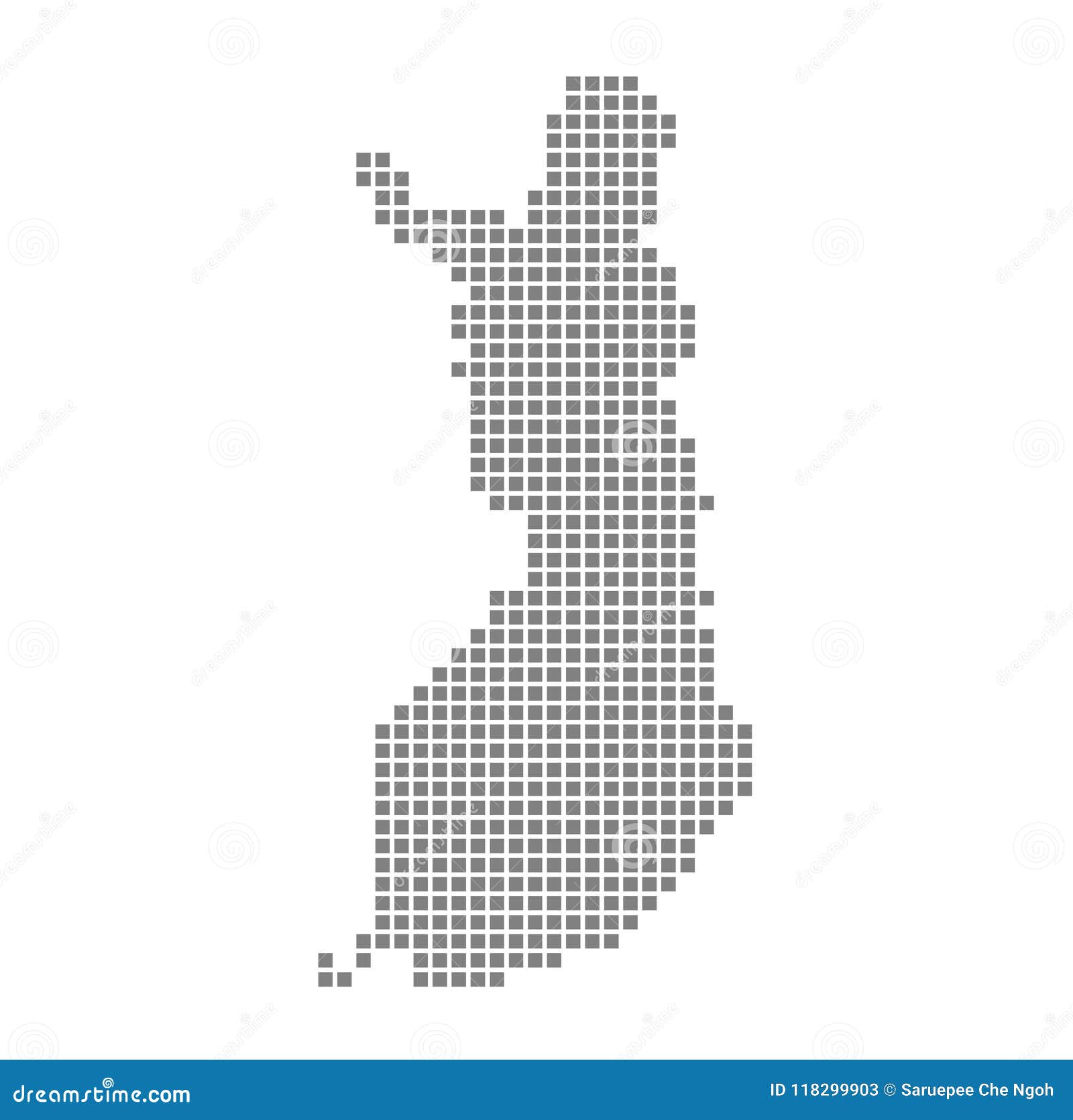 Pixel Map of Finland. Vector Dotted Map of Finland Isolated on White ...