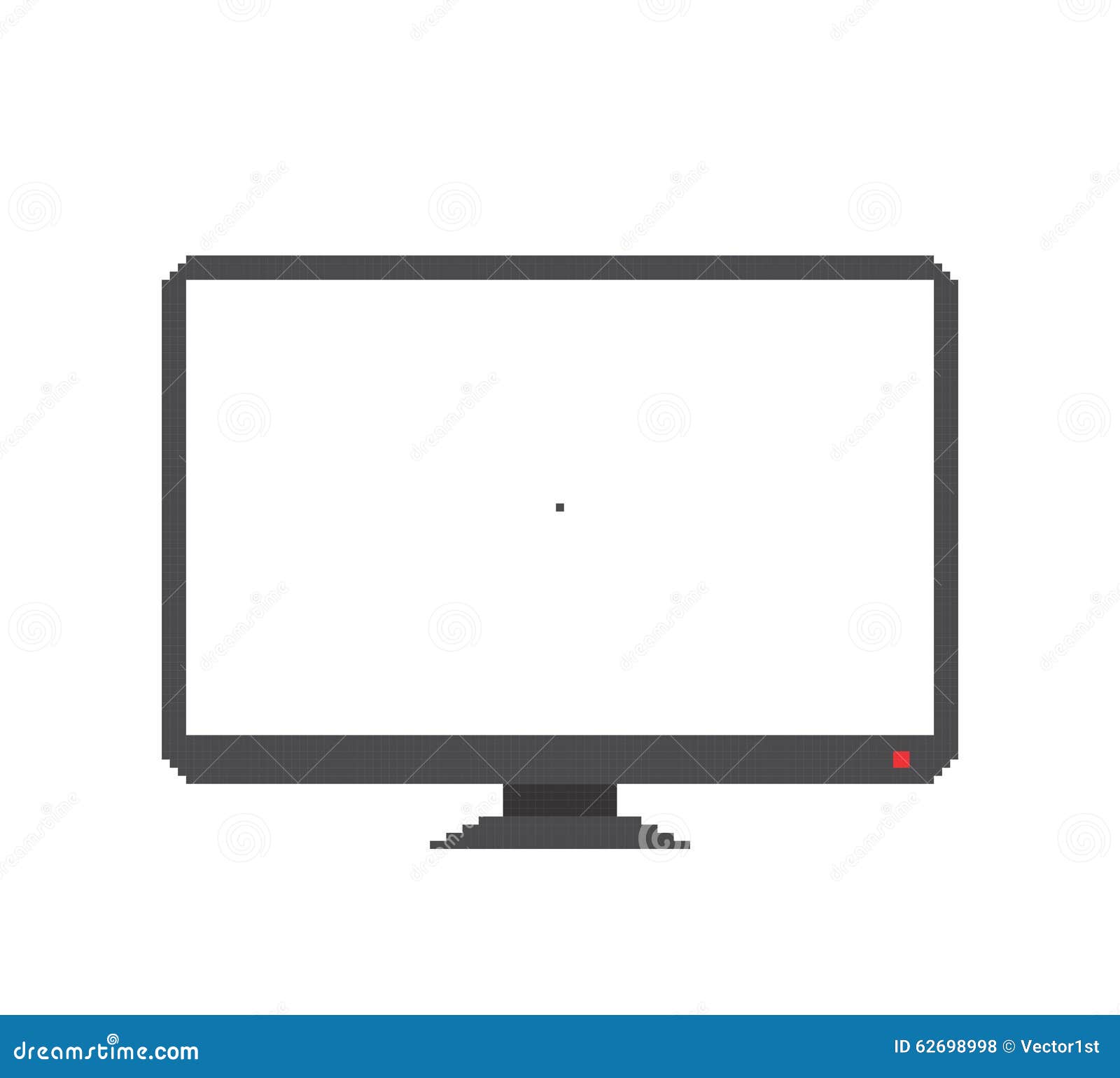 Pixel Object Theme Screen Monitor Stock Vector - Illustration of screen ...